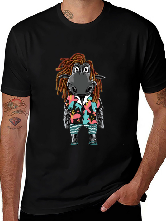 Zebra Dreadlocks Hawaiian Tee - Cool Summer Vibes
