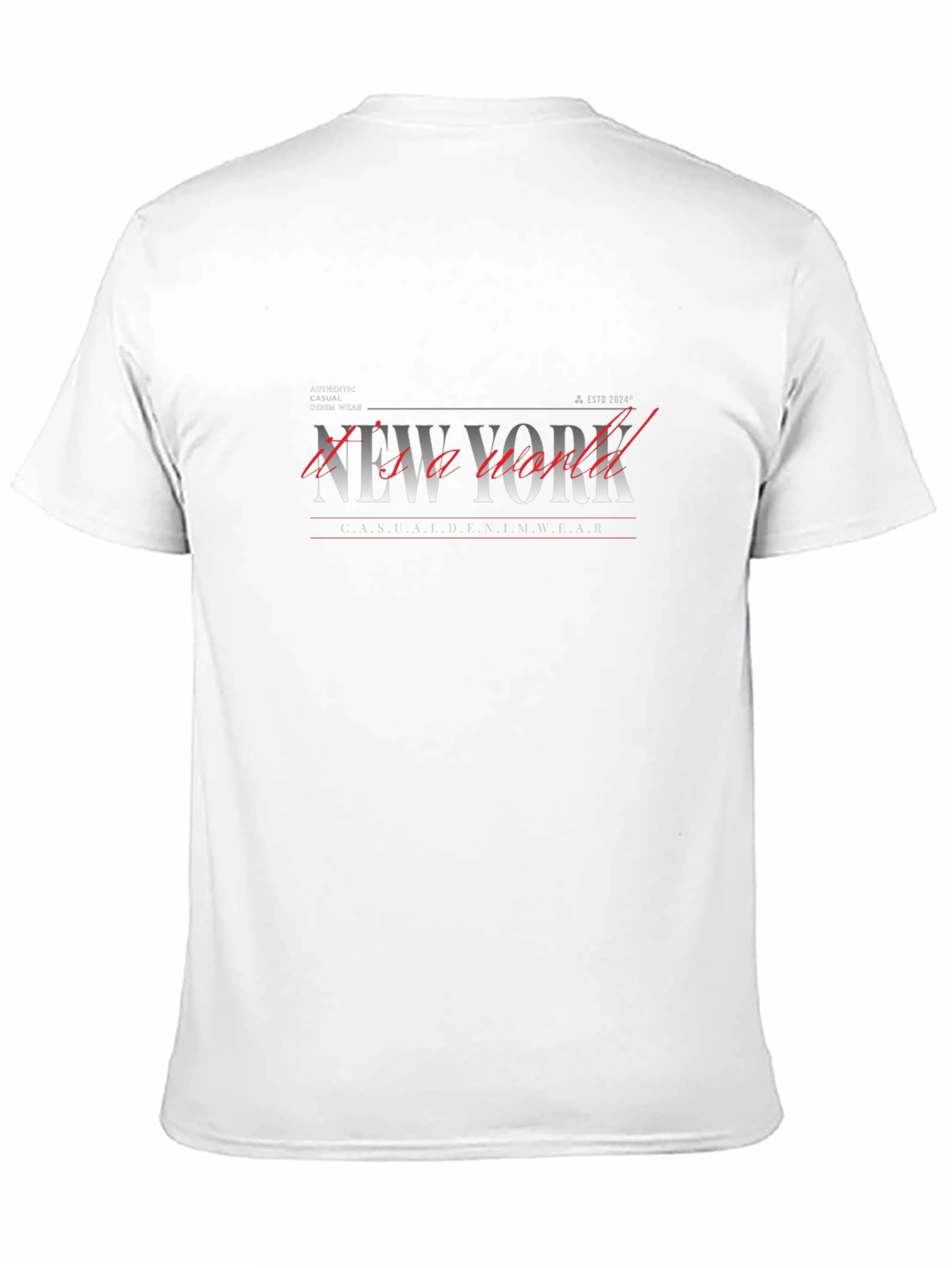 New York Graphic Print Black T-Shirt Casual Wear