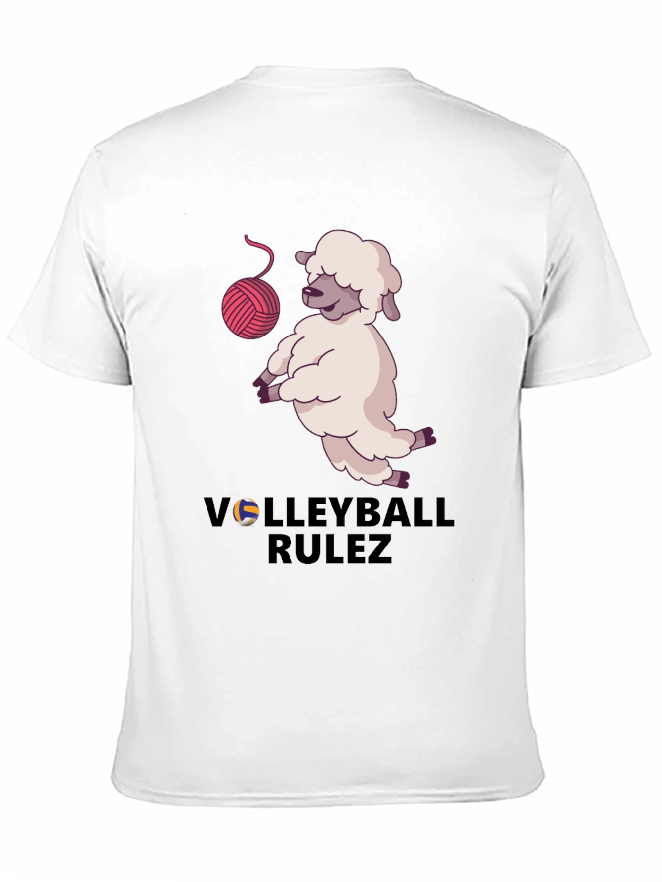 Volleyball Rulez Sheep T-Shirt