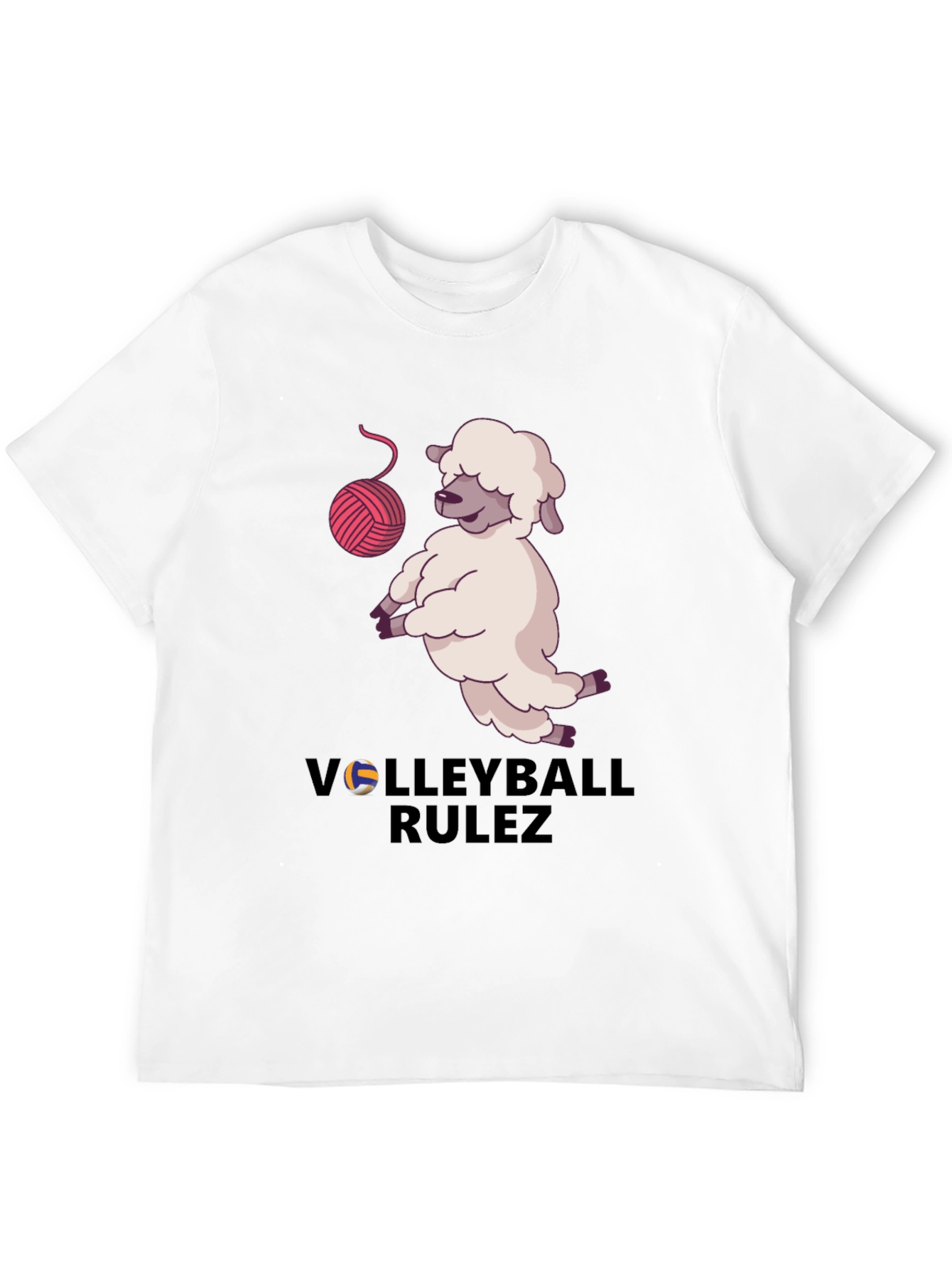 Volleyball Rulez Sheep T-Shirt