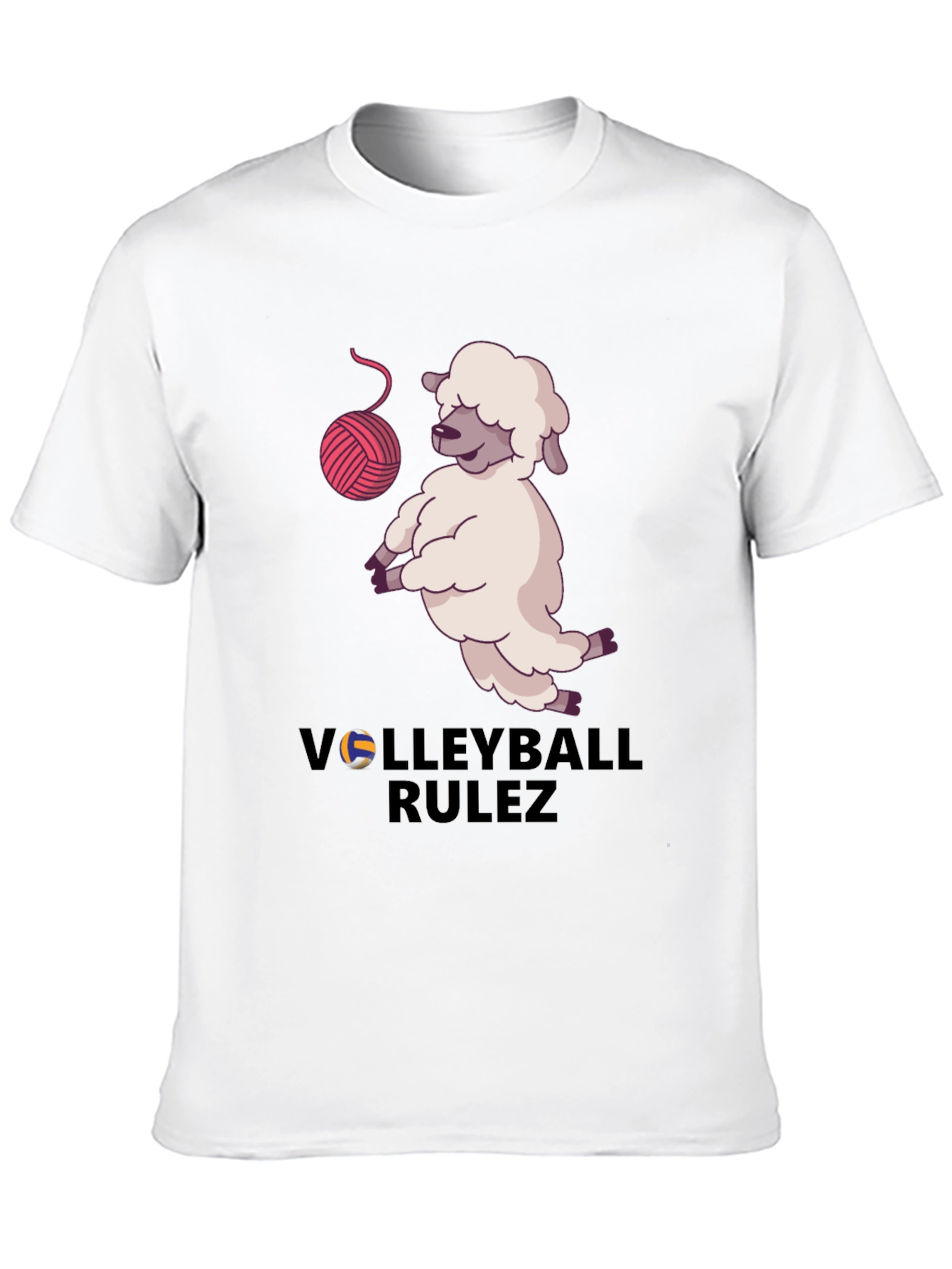 Volleyball Rulez Sheep T-Shirt