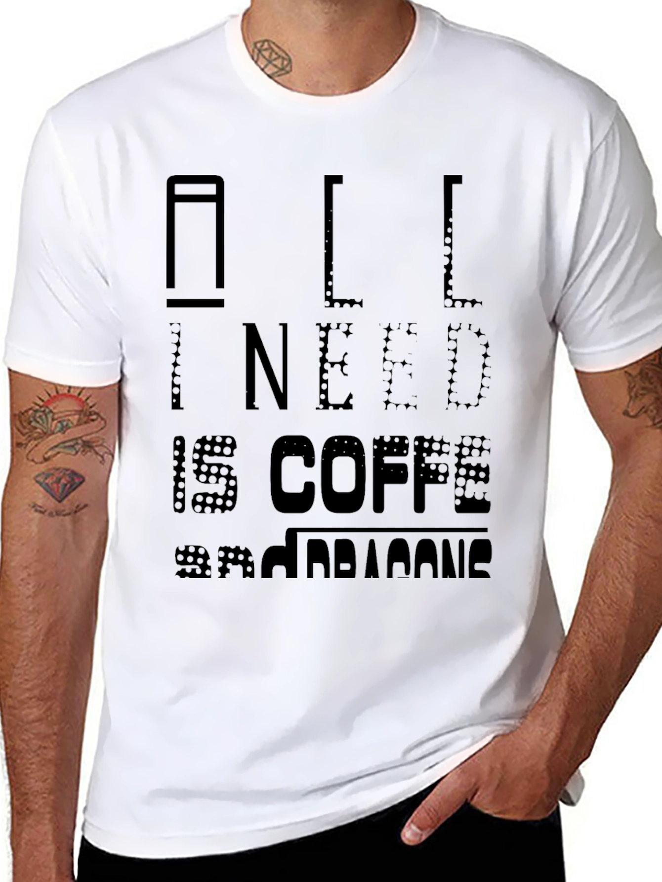 All I Need Is Coffee Mens Graphic Tee
