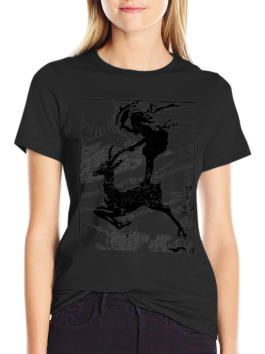 Mystic Stag Graphic Tee - Black