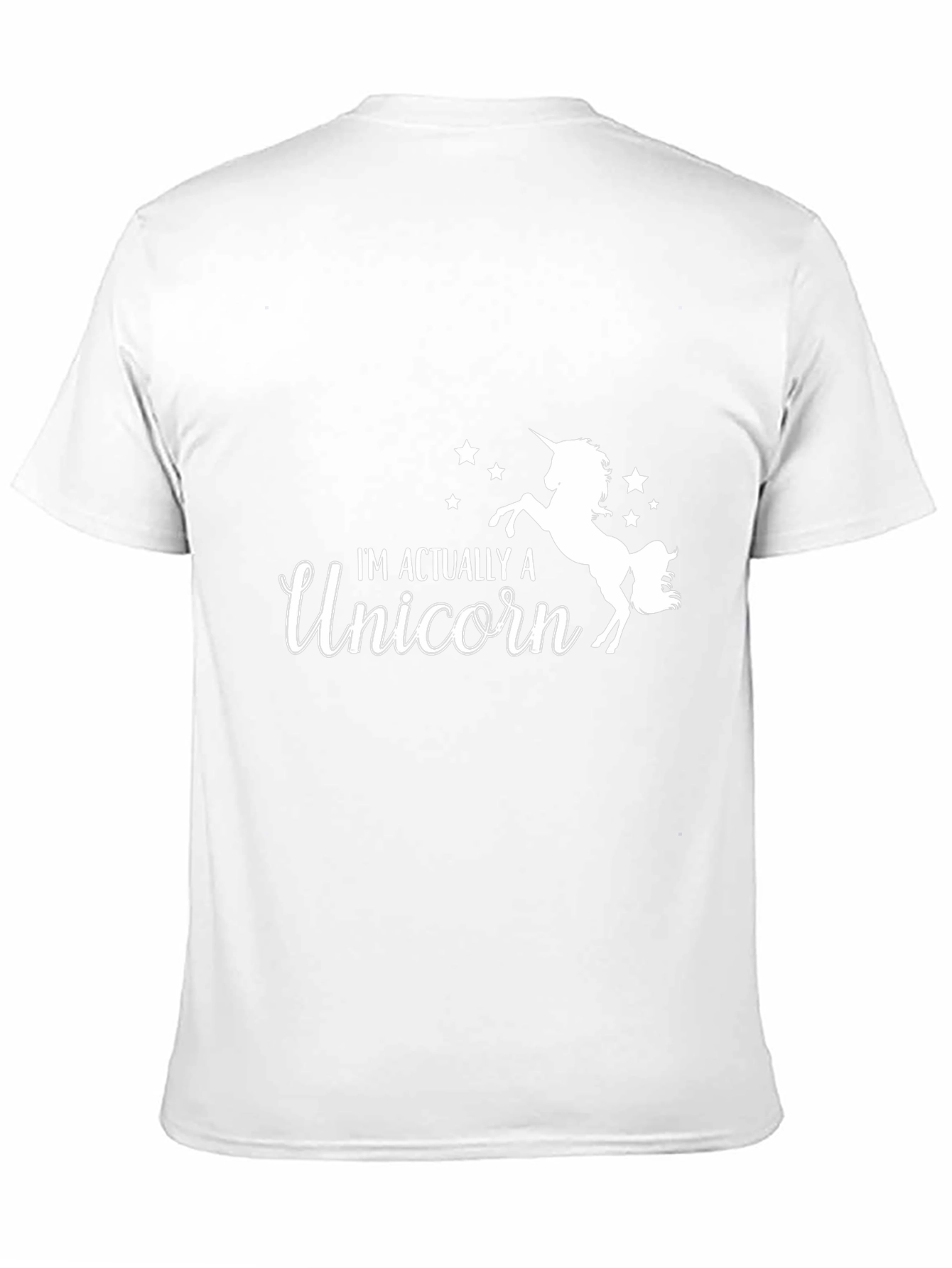 Im Actually a Unicorn Black T-Shirt