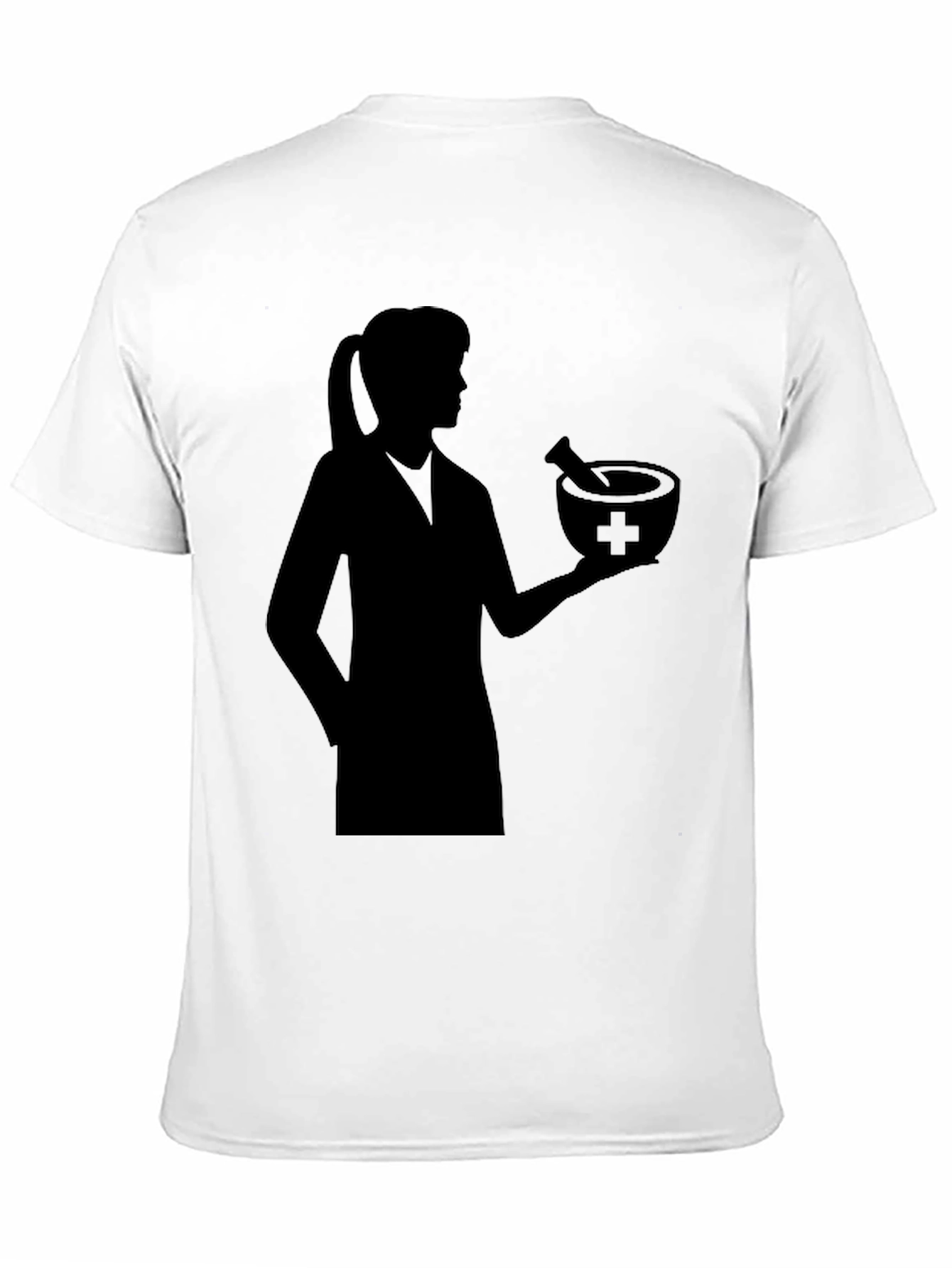 Pharmacist Silhouette Black T-Shirt