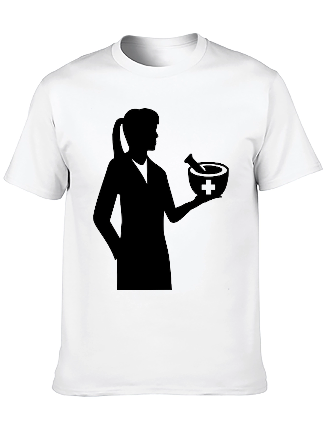 Pharmacist Silhouette Black T-Shirt