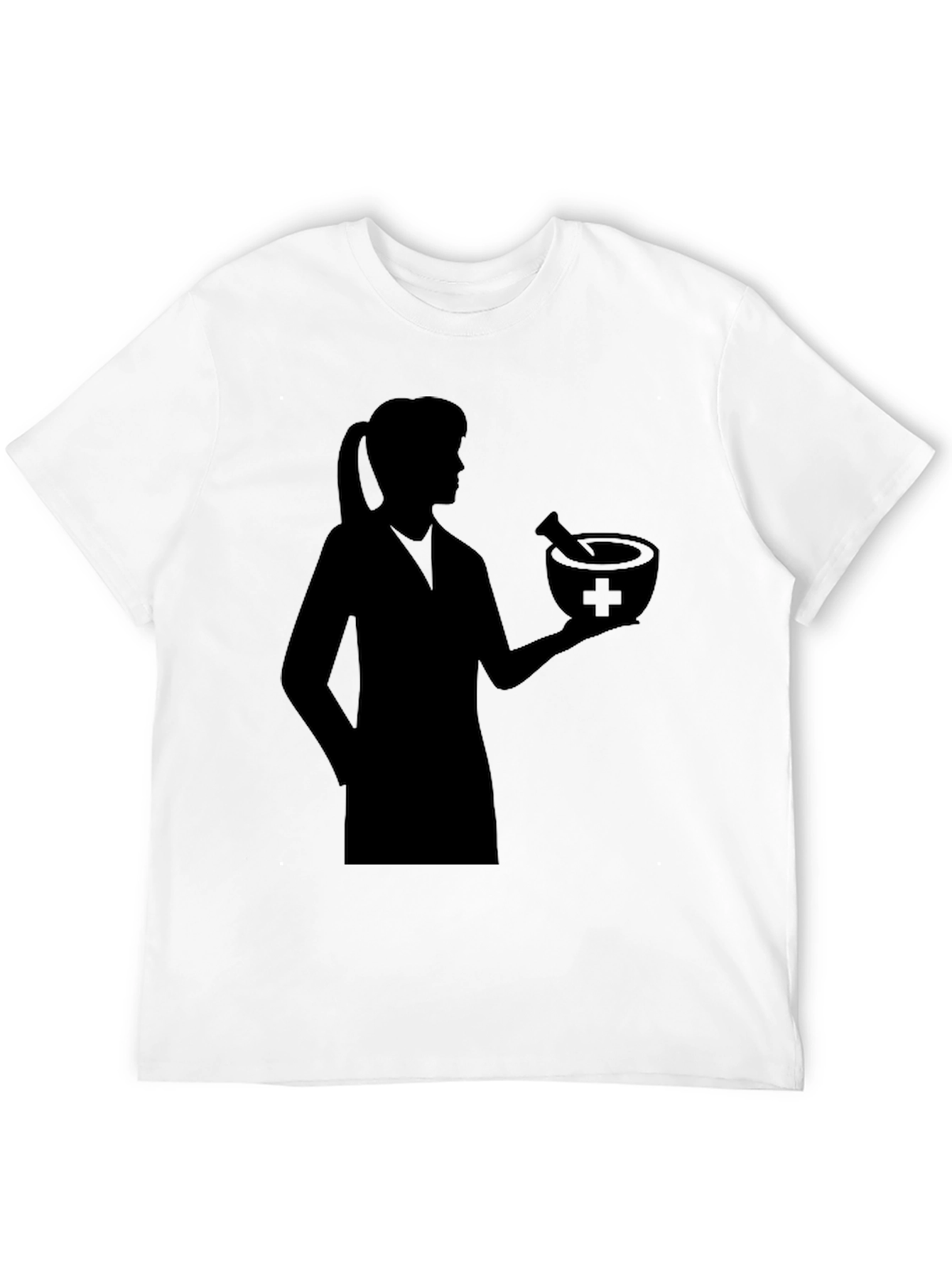 Pharmacist Silhouette Black T-Shirt