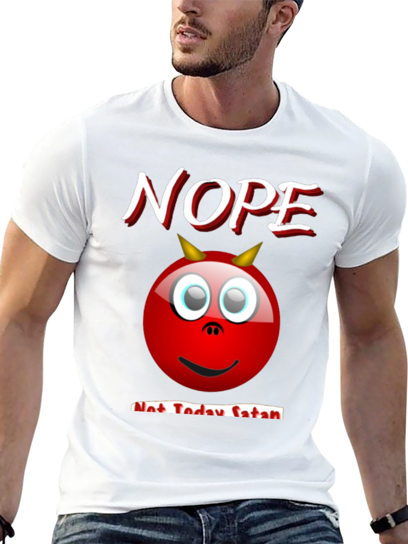 Nope Not Today Satan Graphic T-Shirt