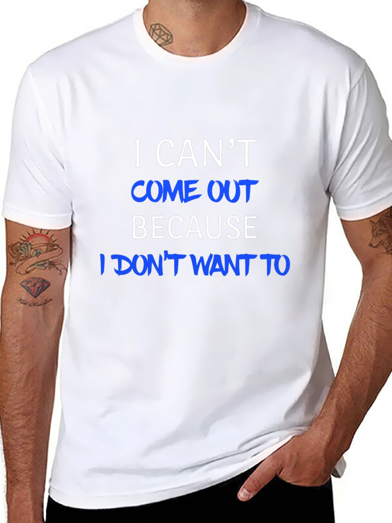 I Cant Come Out T-Shirt - Humorous Tee