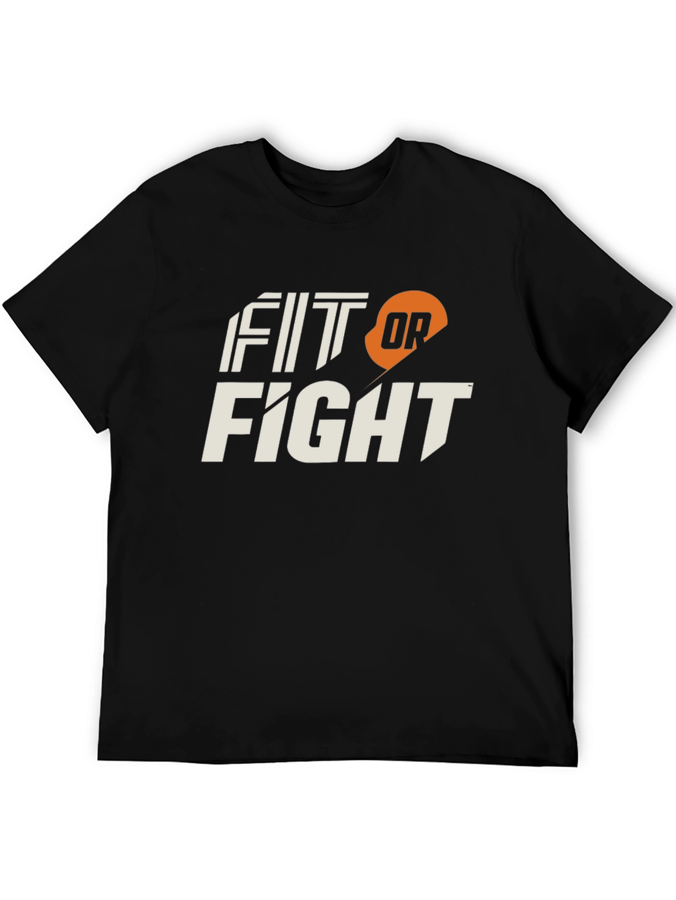 Fit or Fight Black Graphic Tee