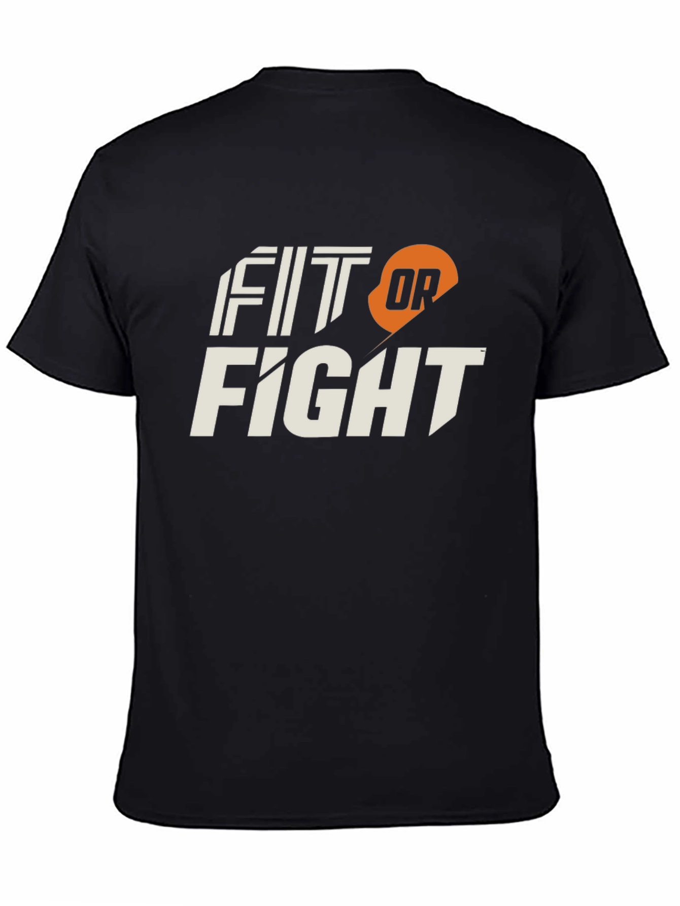 Fit or Fight Black Graphic Tee