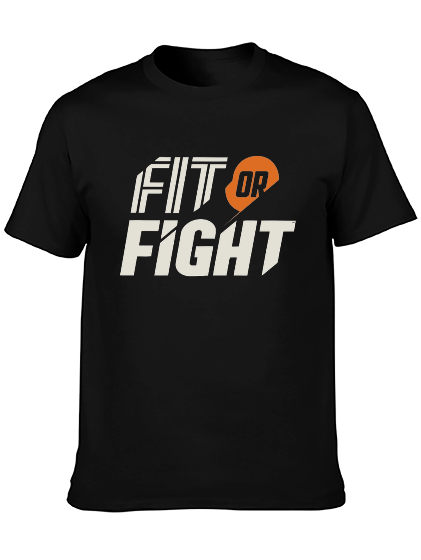 Fit or Fight Black Graphic Tee