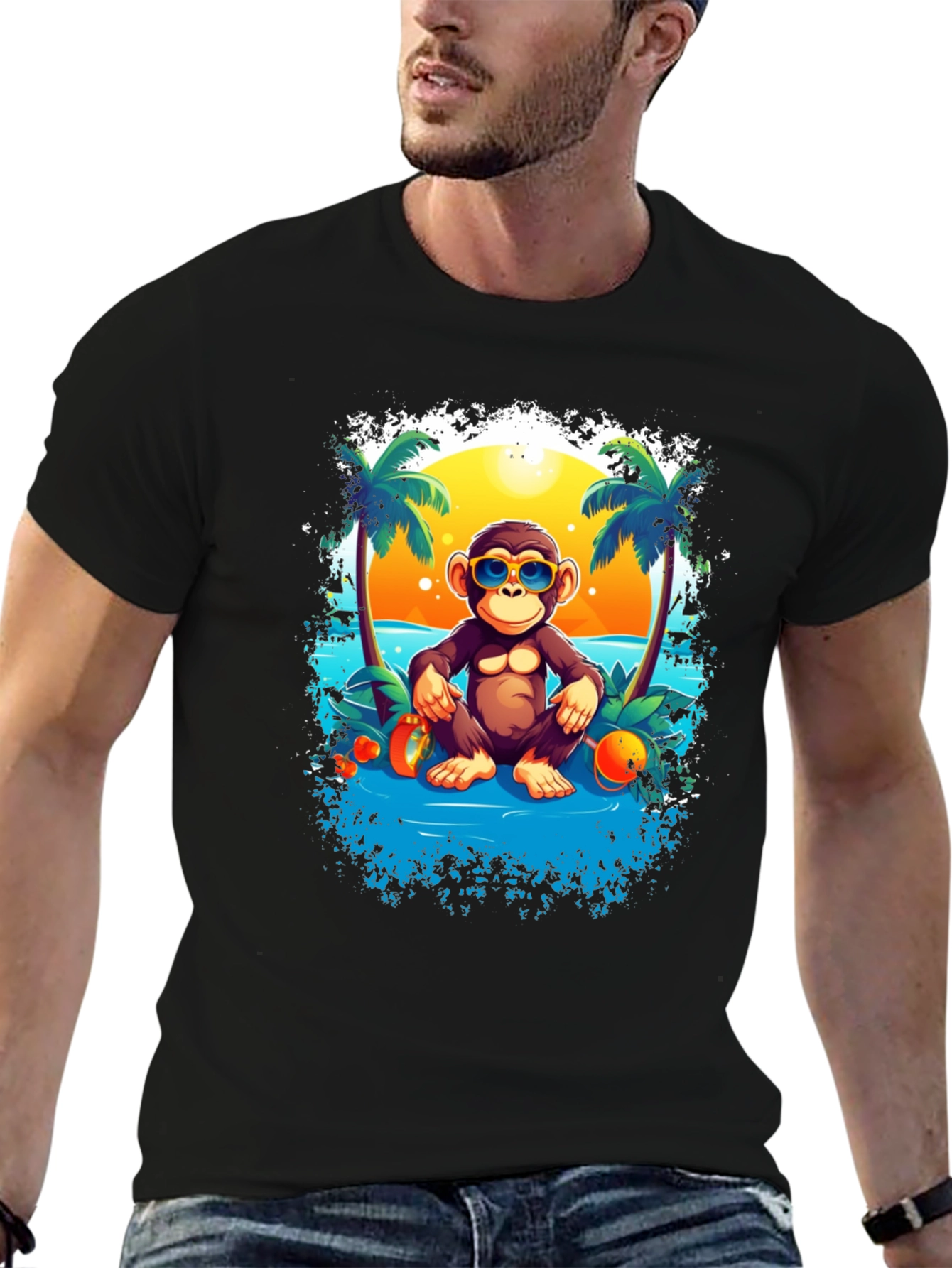 Monkey Beach T-Shirt - Island Life Style