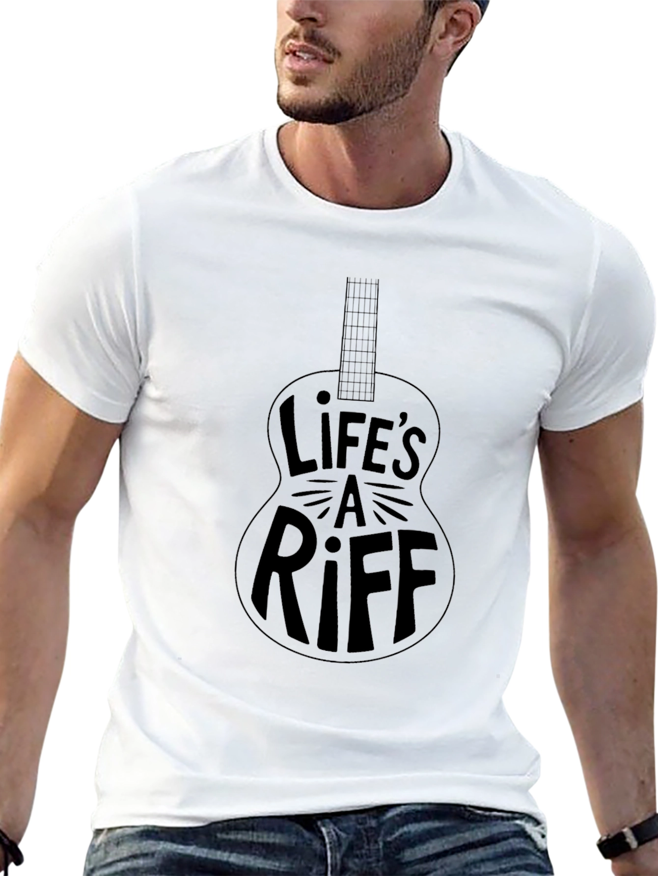 Lifes A Riff Guitar T-Shirt - Music Lover Tee