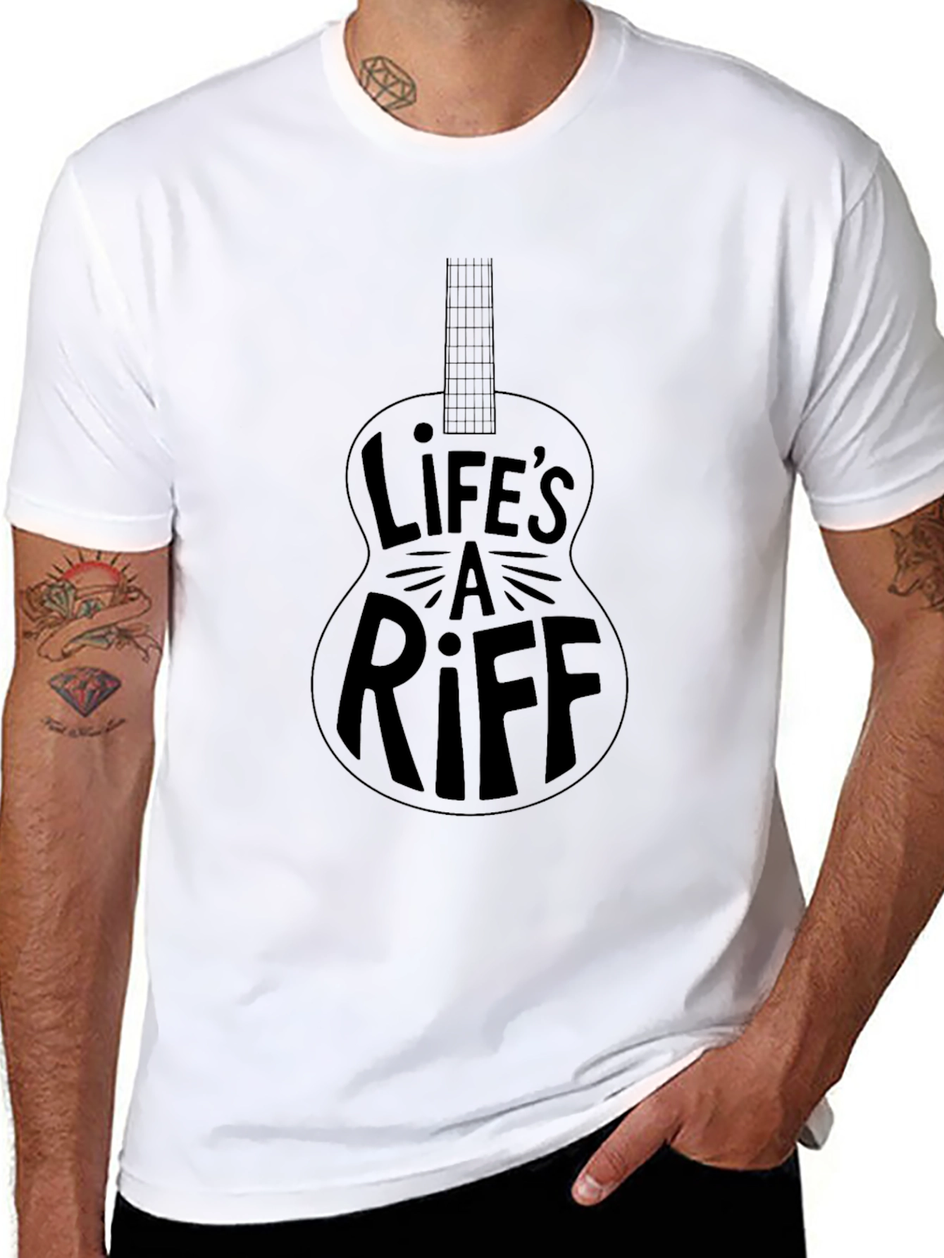 Lifes A Riff Guitar T-Shirt - Music Lover Tee