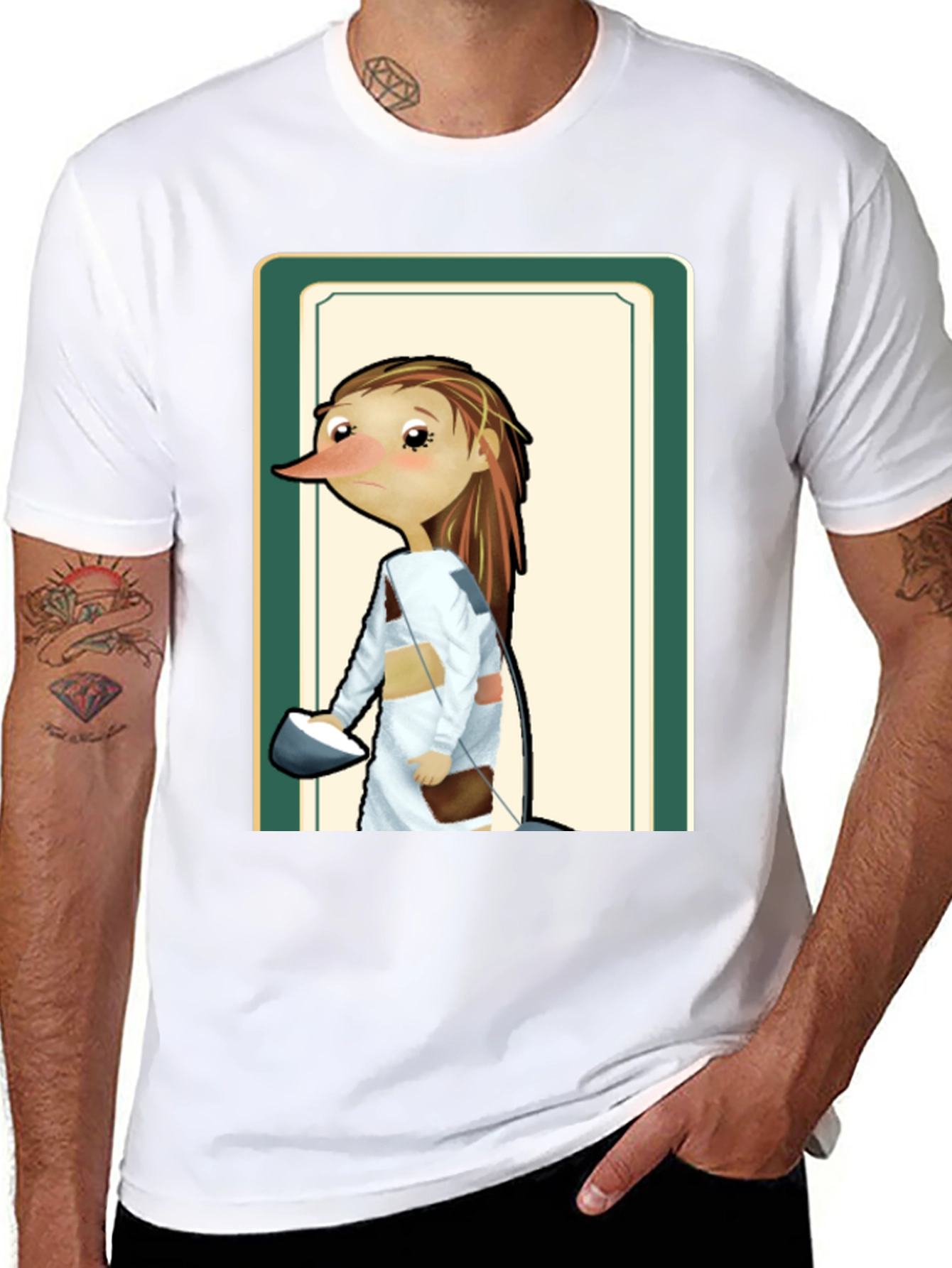 Character Portrait T-Shirt - Unique Art Tee