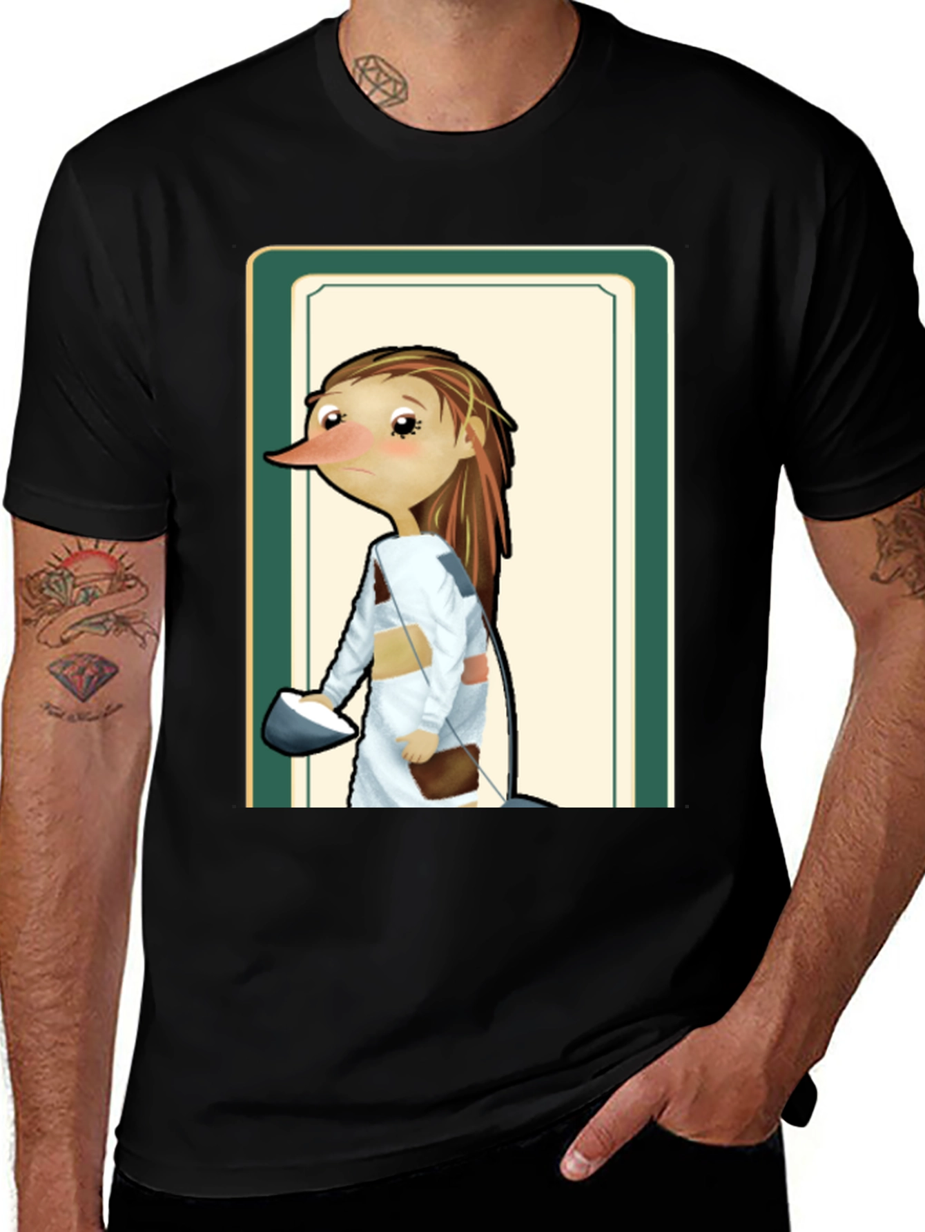 Character Portrait T-Shirt - Unique Art Tee