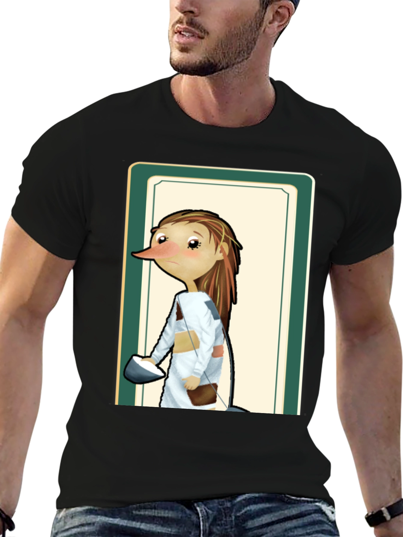Character Portrait T-Shirt - Unique Art Tee