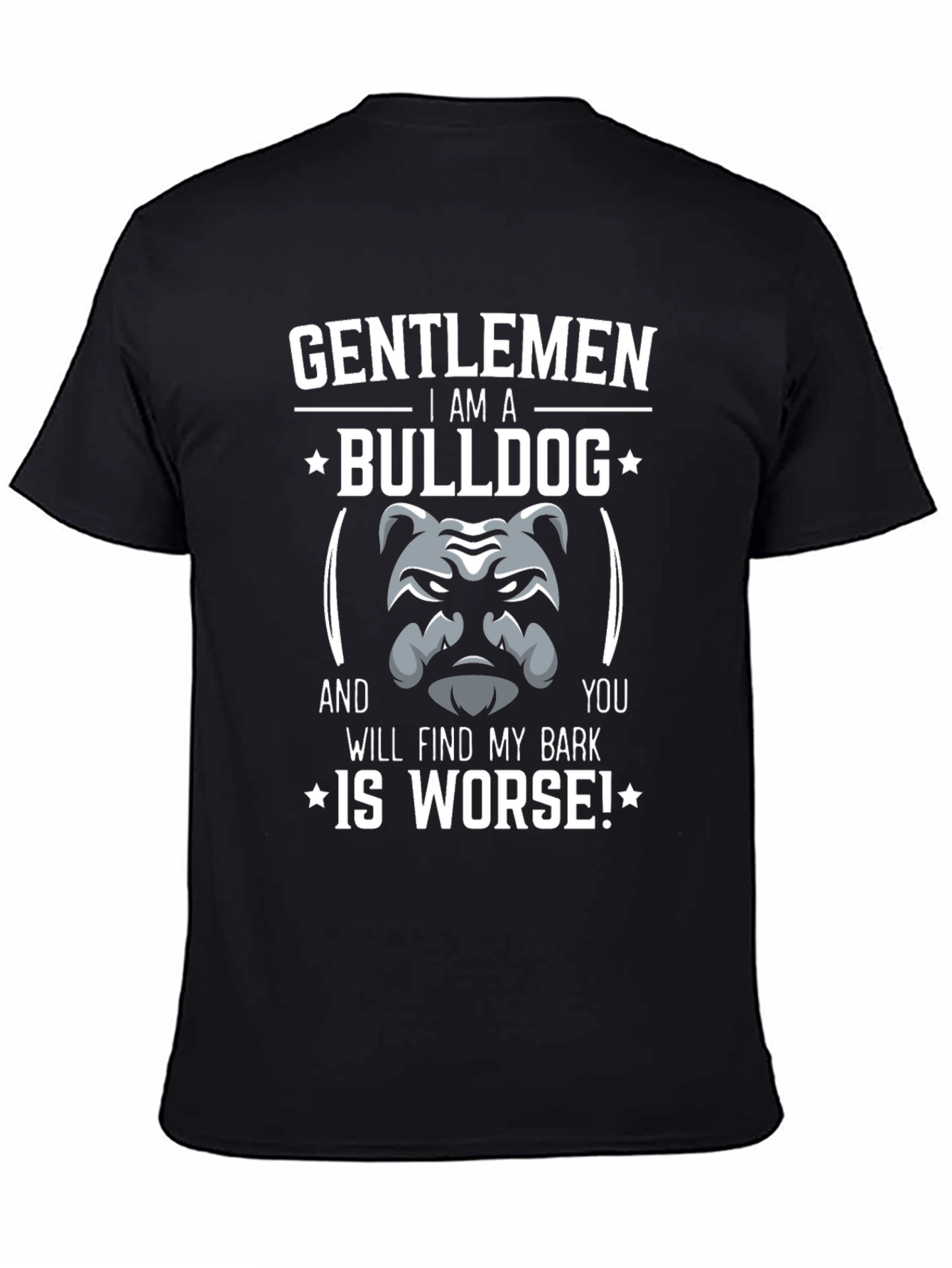 Gentlemen Bulldog Graphic Tee - Funny Dog Lover Shirt