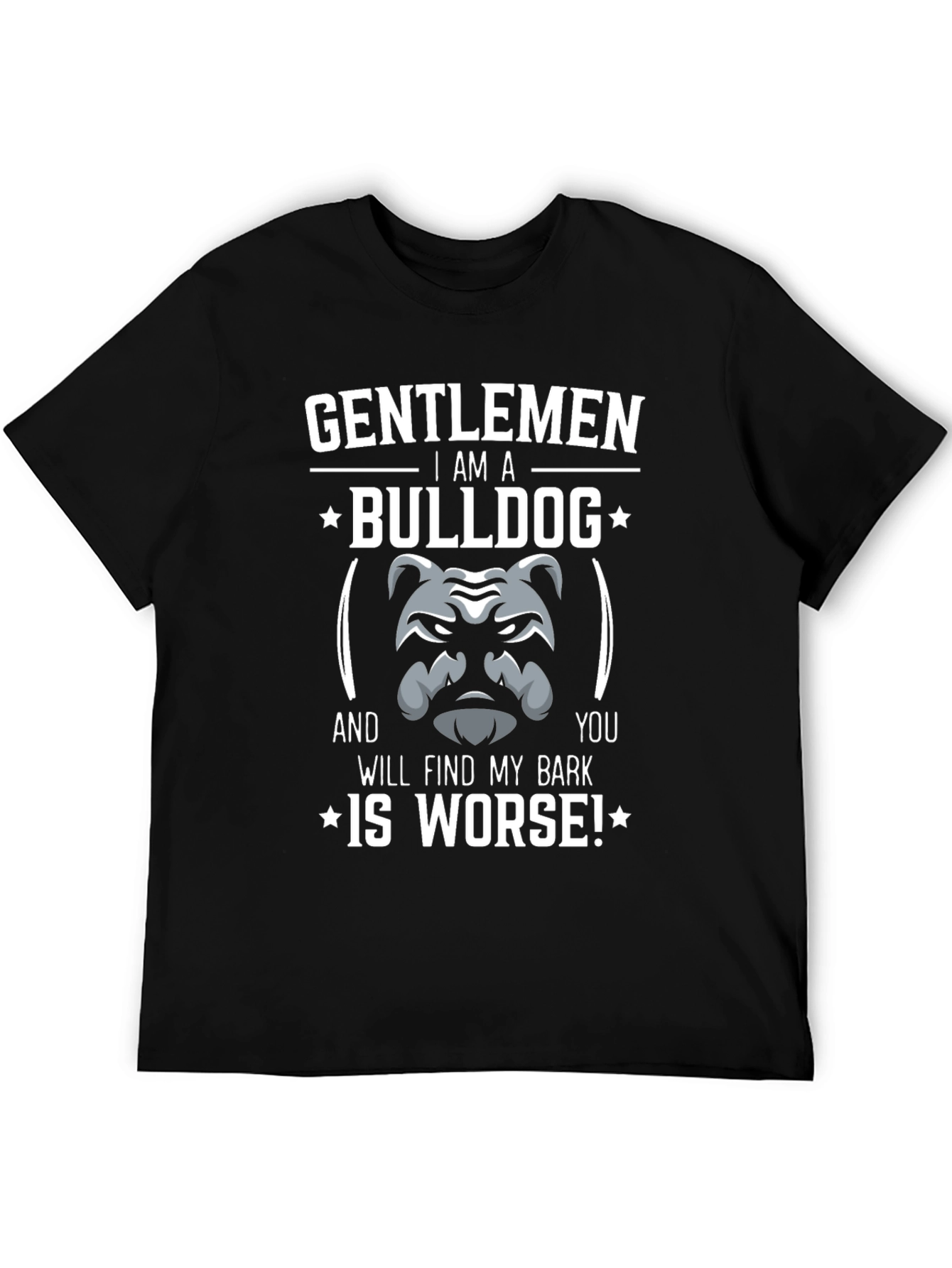 Gentlemen Bulldog Graphic Tee - Funny Dog Lover Shirt