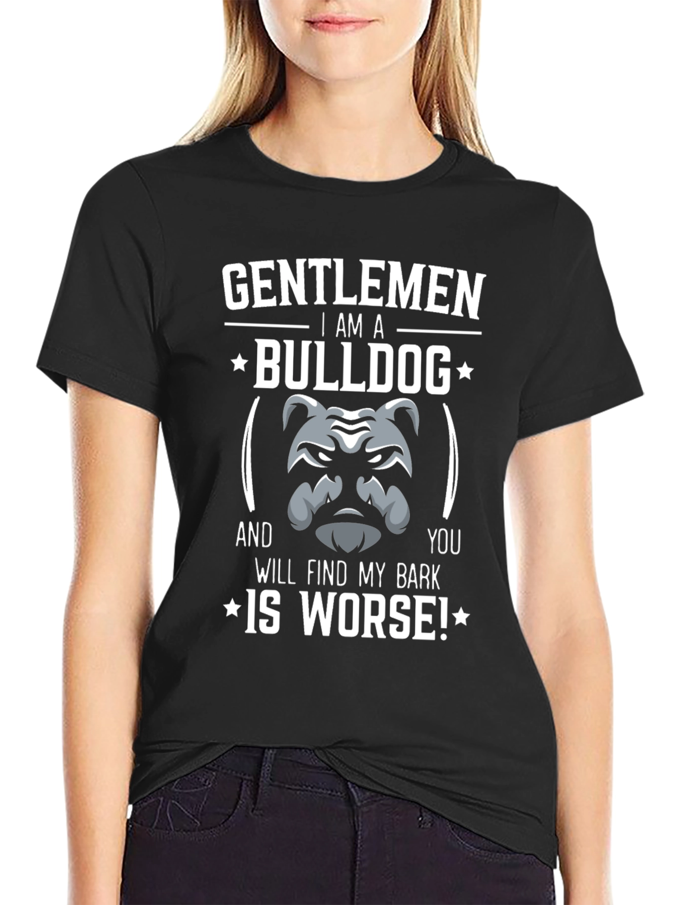 Gentlemen Bulldog Graphic Tee - Funny Dog Lover Shirt