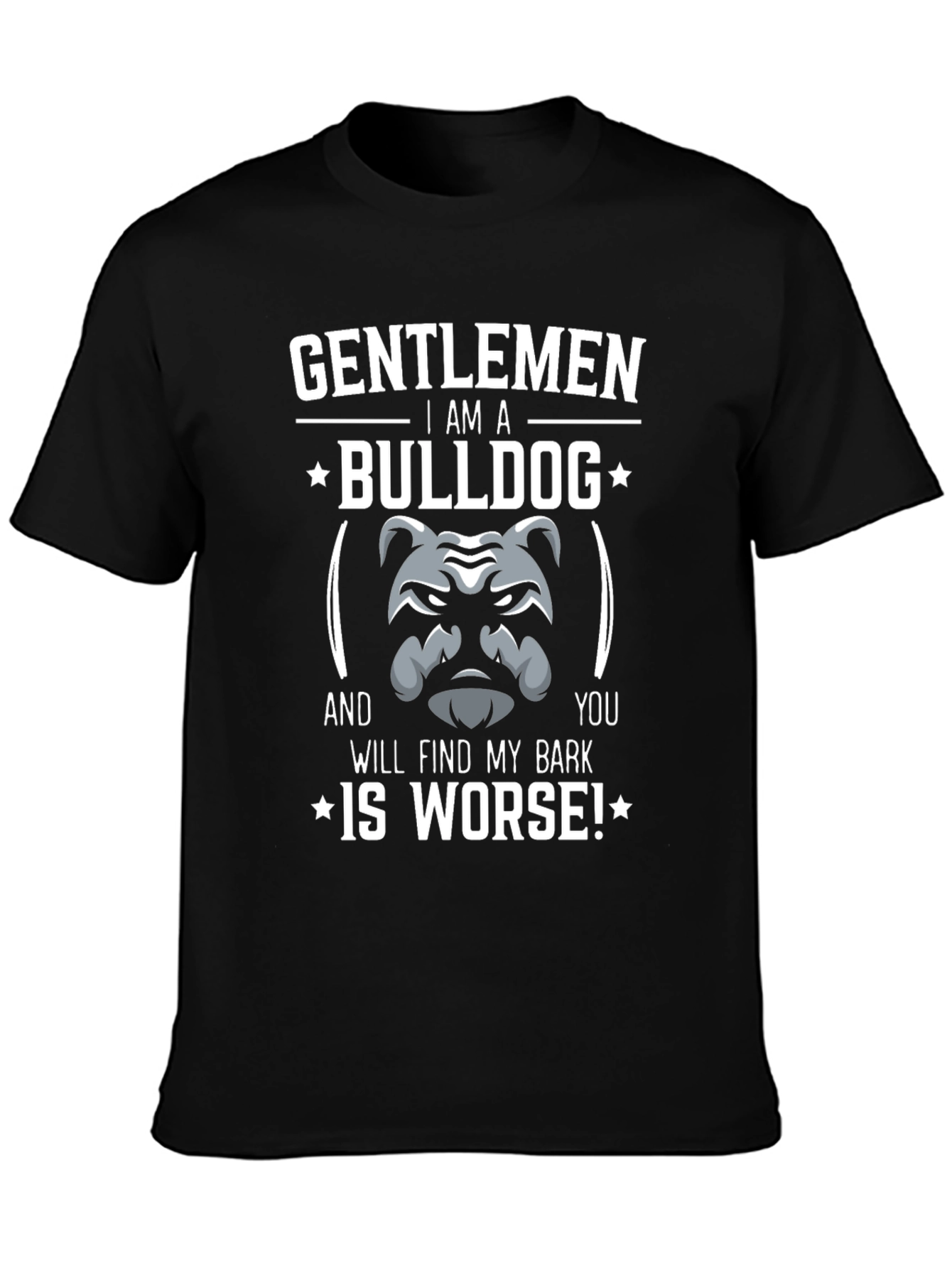 Gentlemen Bulldog Graphic Tee - Funny Dog Lover Shirt