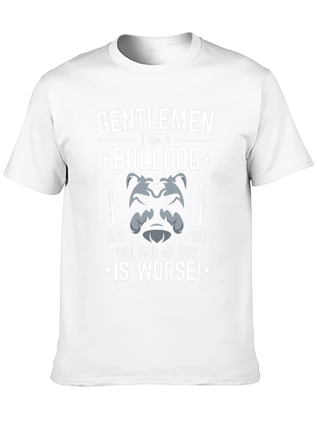 Gentlemen Bulldog Graphic Tee - Funny Dog Lover Shirt