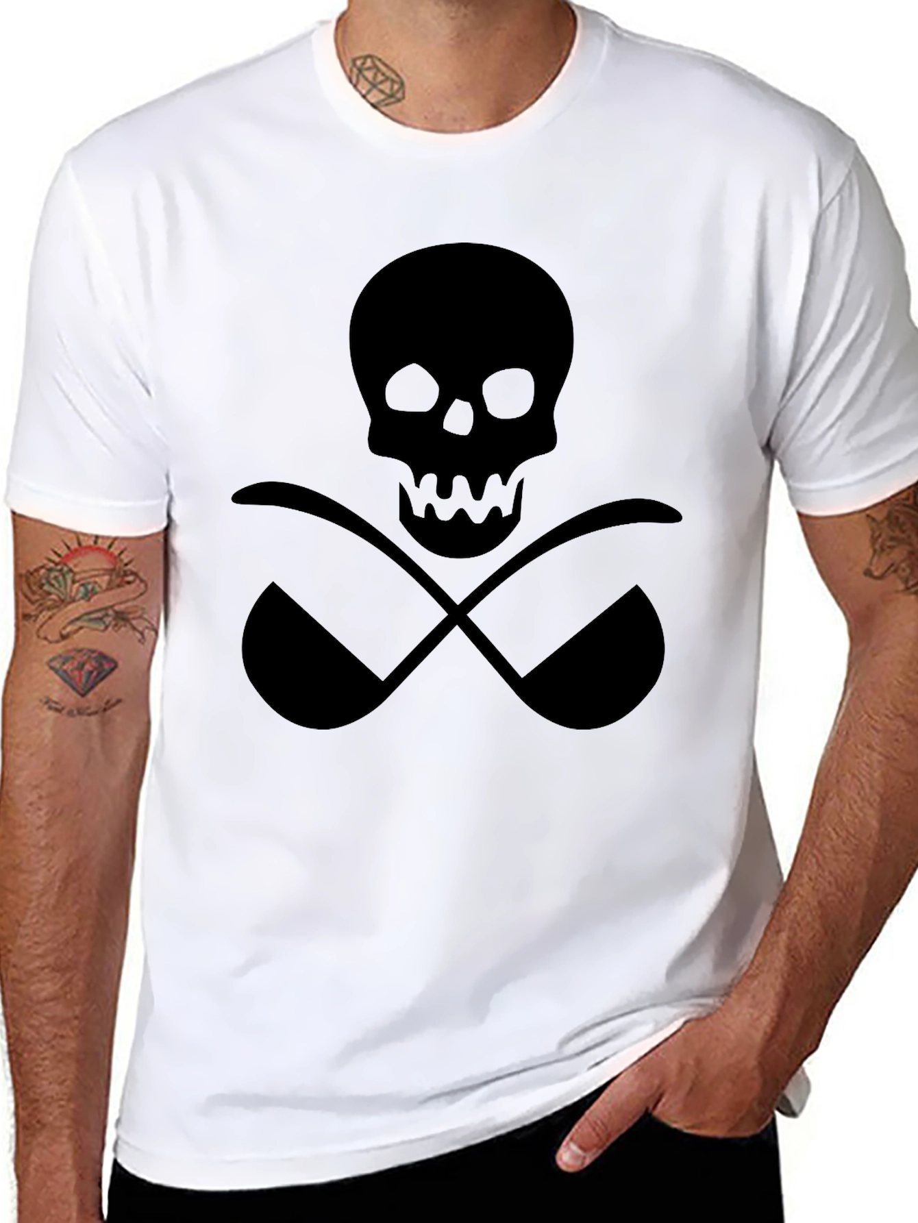 Skull & Spoons Graphic Tee - Chefs Humor