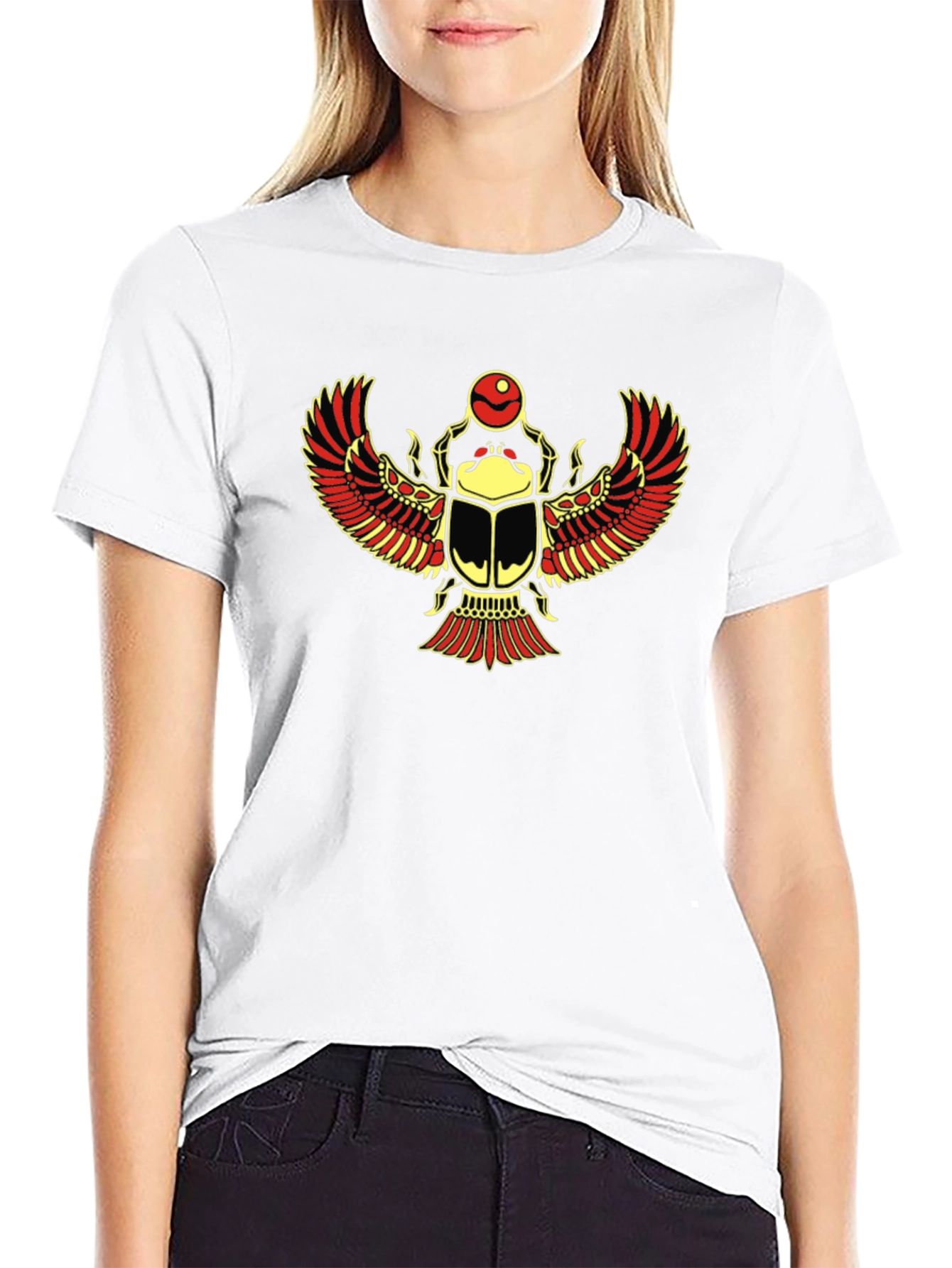 Egyptian Scarab Beetle Graphic T-Shirt