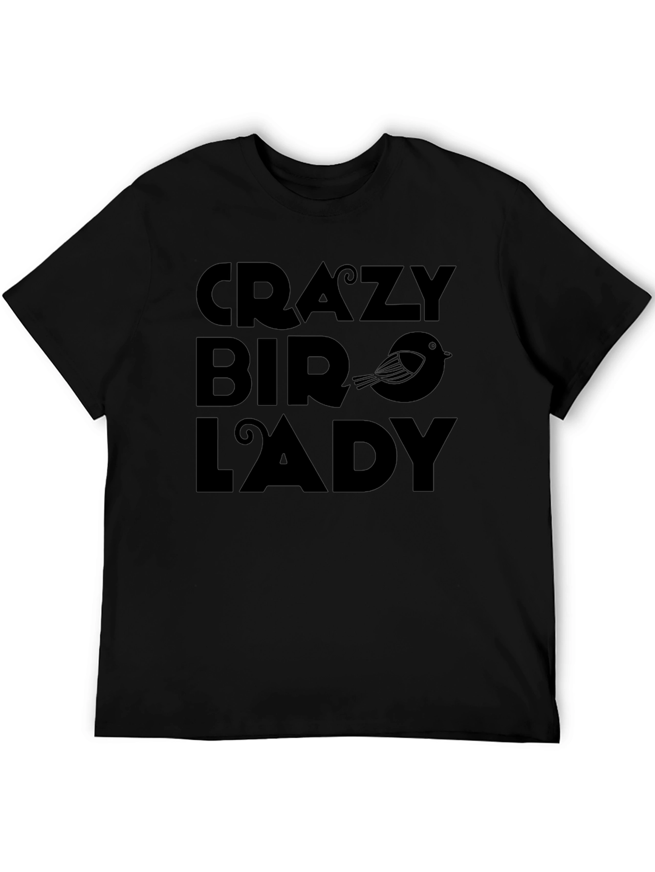 Crazy Bird Lady Graphic Tee - Unisex Cotton T-Shirt