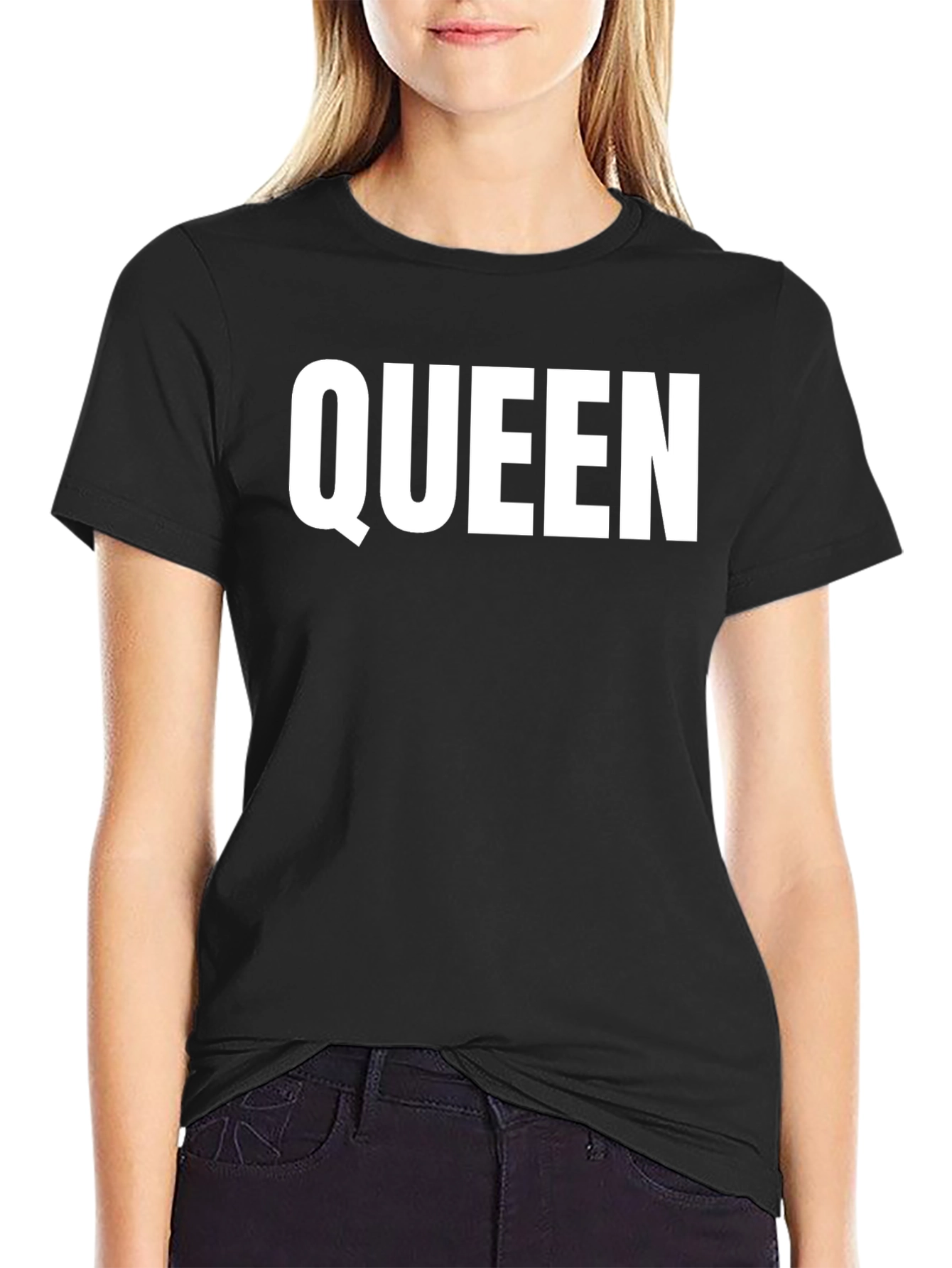 Queen Graphic T-Shirt - Black Casual Tee