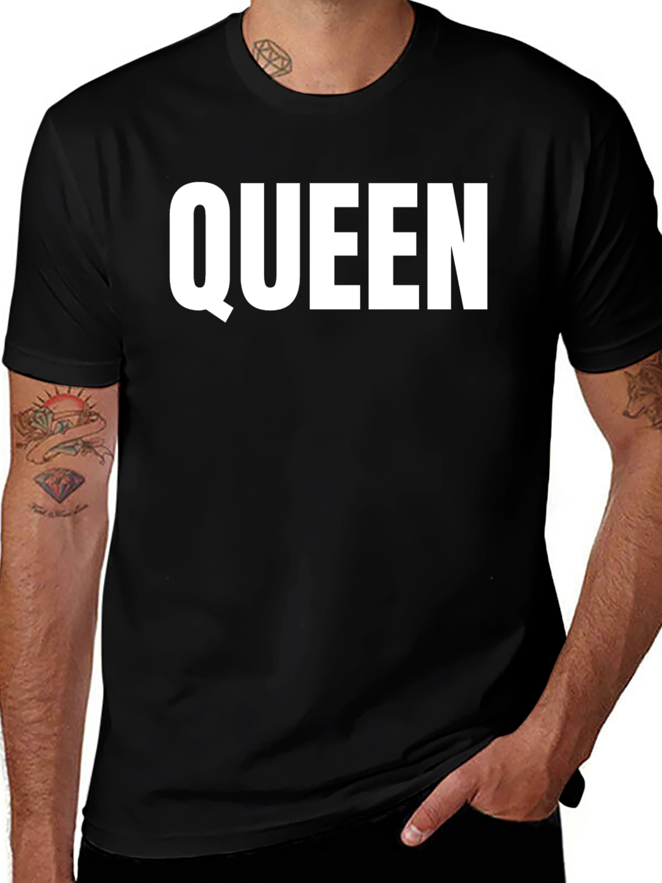 Queen Graphic T-Shirt - Black Casual Tee