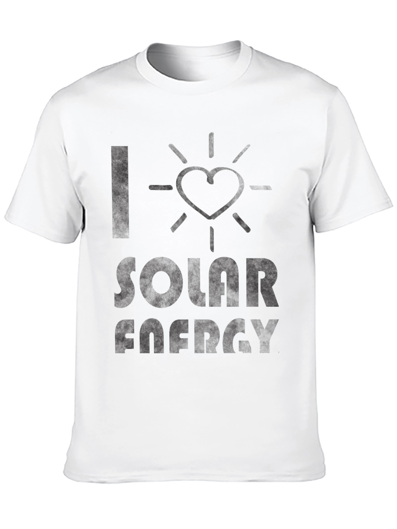 I Love Solar Energy Black T-Shirt