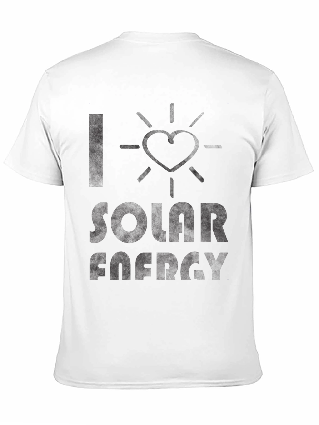 I Love Solar Energy Black T-Shirt