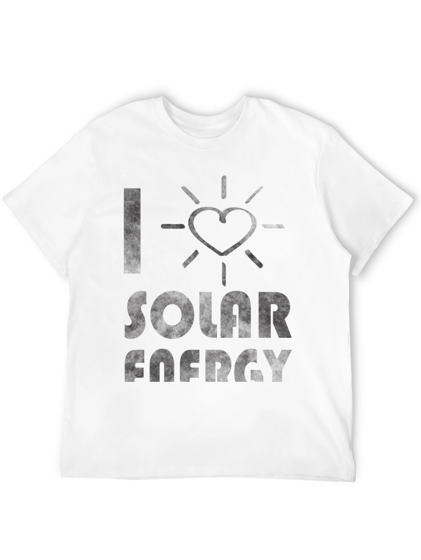 I Love Solar Energy Black T-Shirt