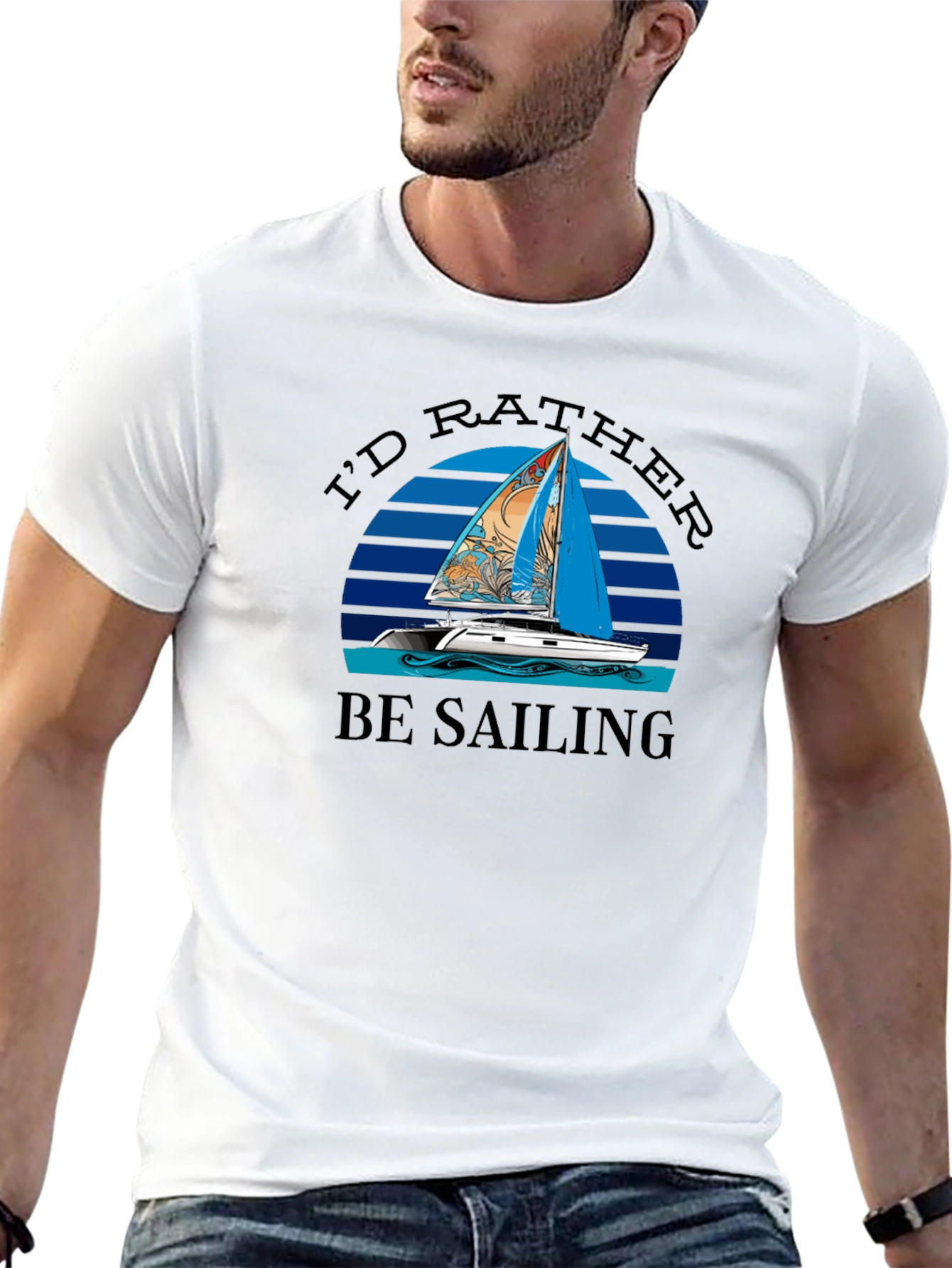Id Rather Be Sailing T-Shirt