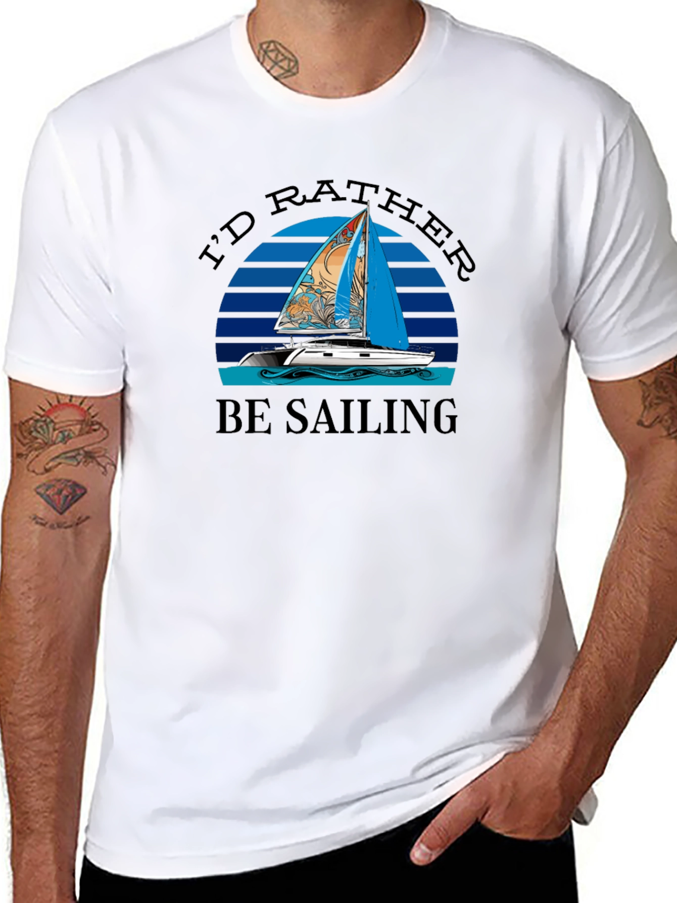Id Rather Be Sailing T-Shirt