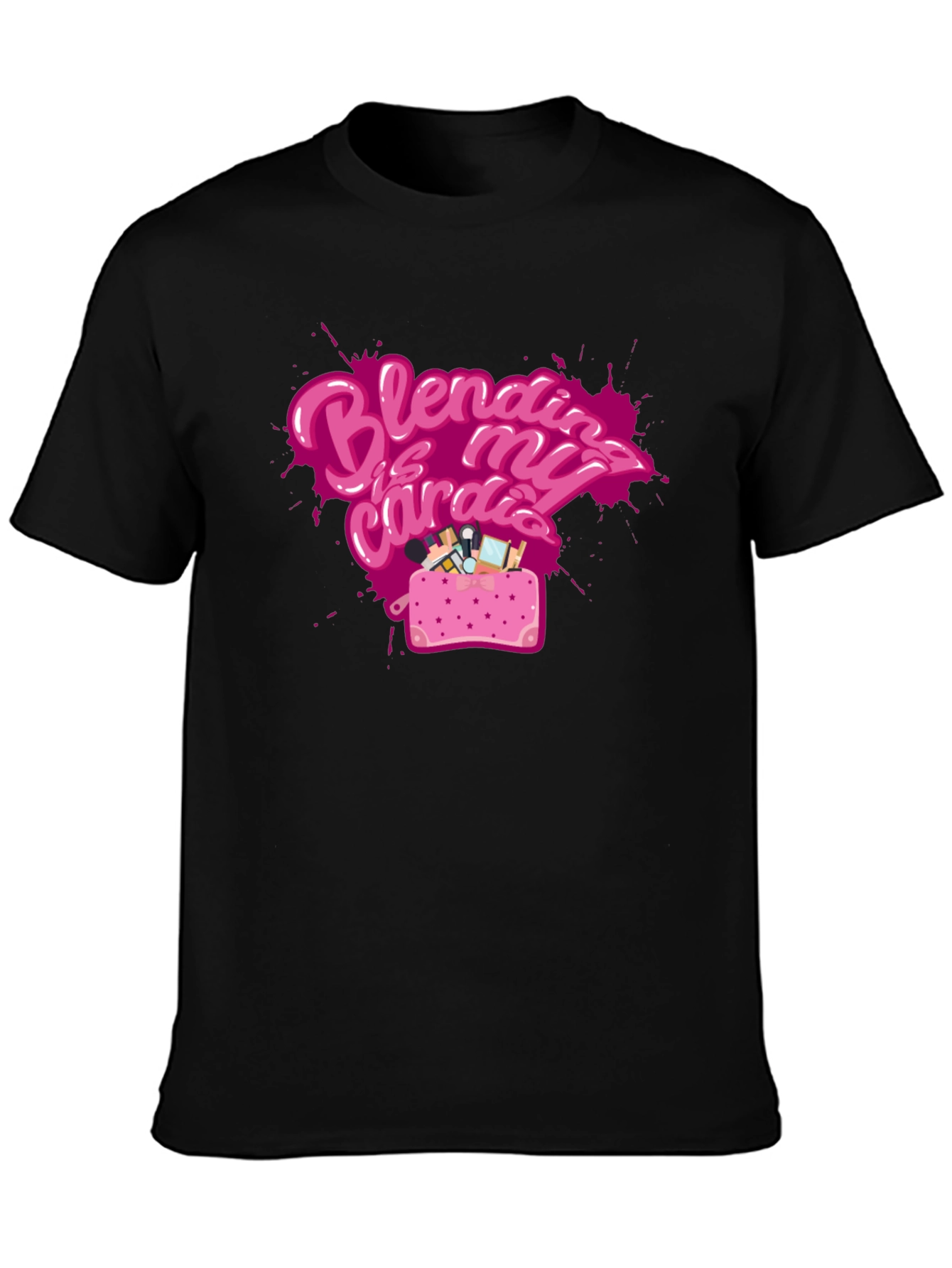 Blending is My Cardio Black T-Shirt