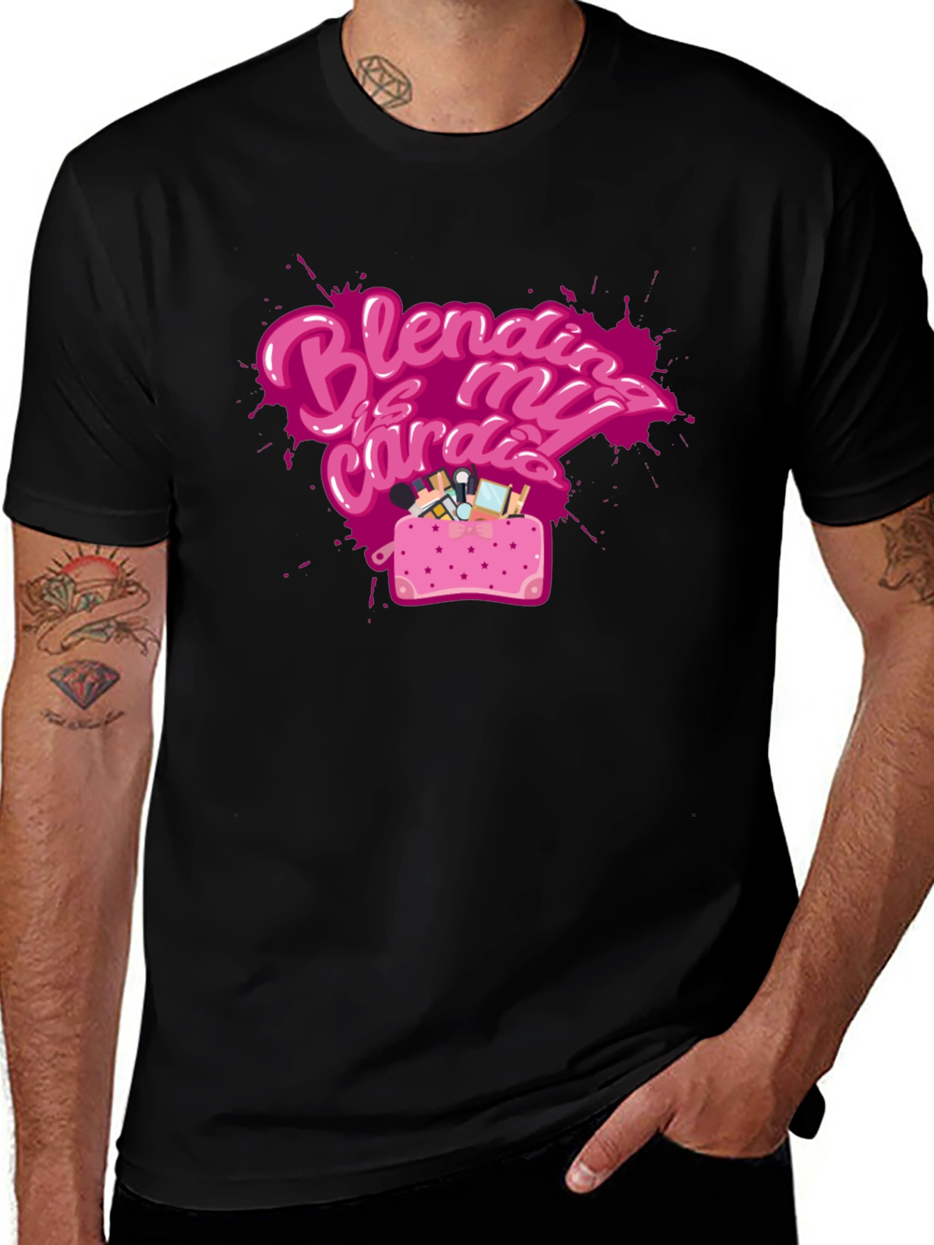Blending is My Cardio Black T-Shirt