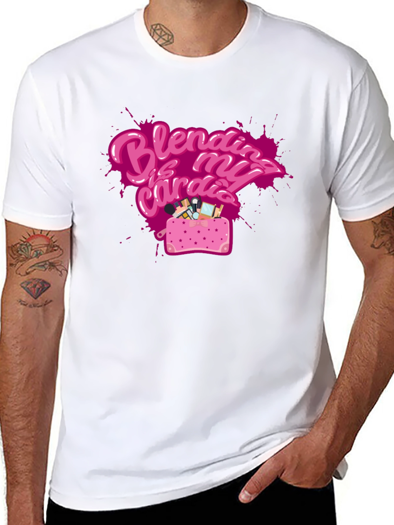 Blending is My Cardio Black T-Shirt