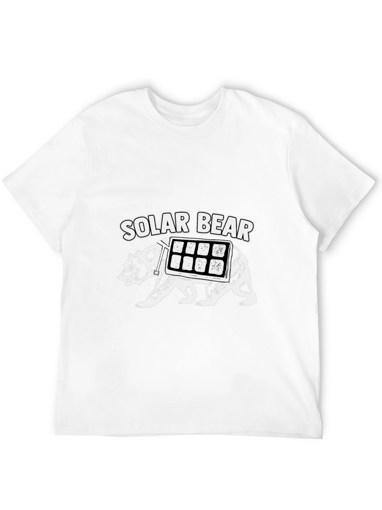 Solar Bear Graphic T-Shirt - Black Cotton Tee