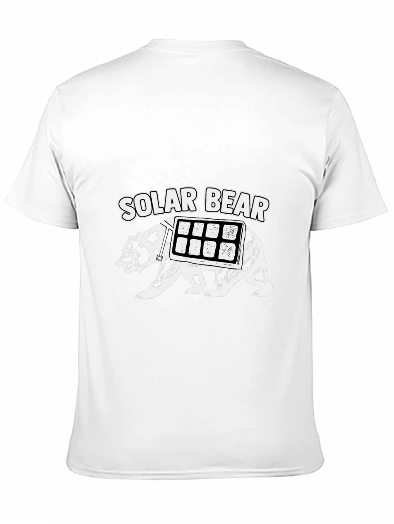 Solar Bear Graphic T-Shirt - Black Cotton Tee