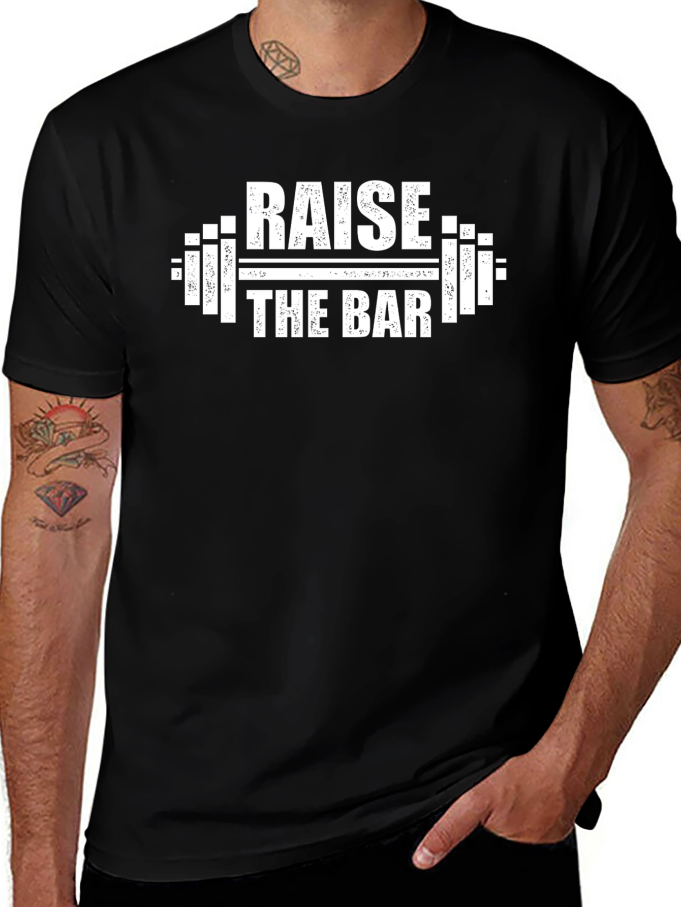 Raise the Bar Graphic T-Shirt - Black