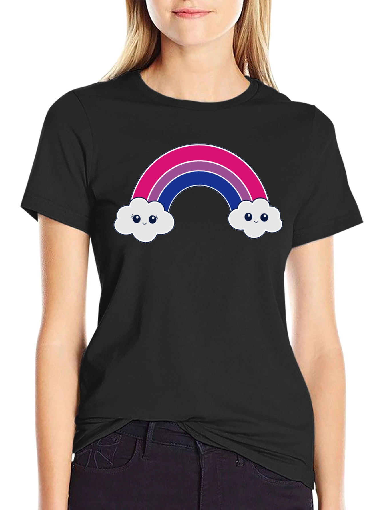 Bisexual Pride Rainbow Cloud T-Shirt