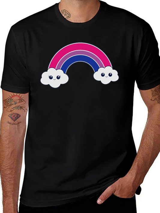 Bisexual Pride Rainbow Cloud T-Shirt