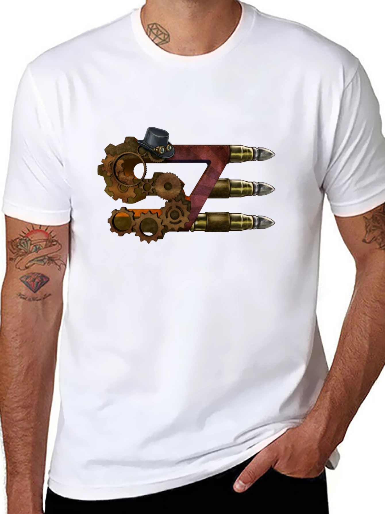 Steampunk Z Letter T-Shirt