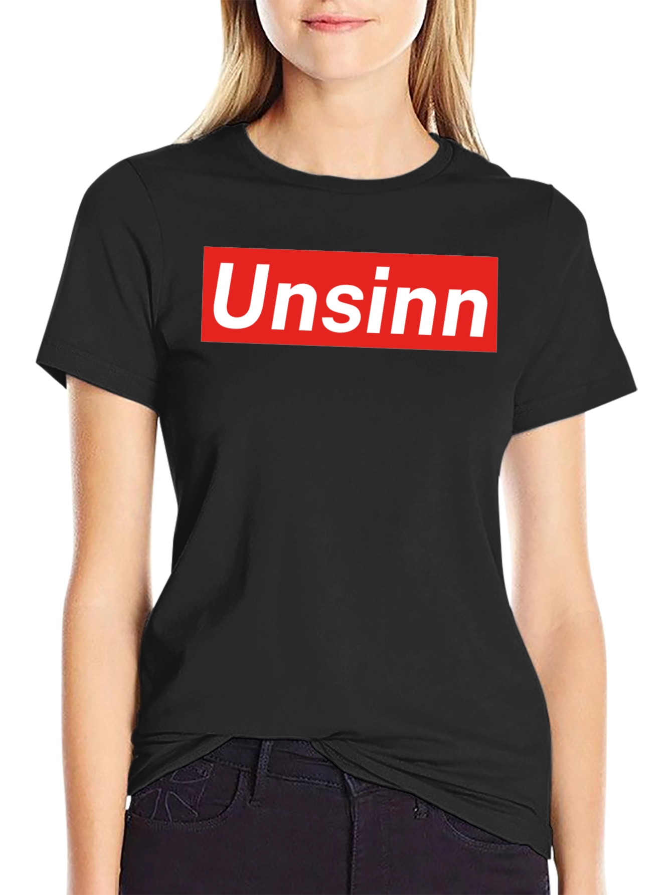 UnSinn Parody Graphic T-Shirt - Black Cotton Tee