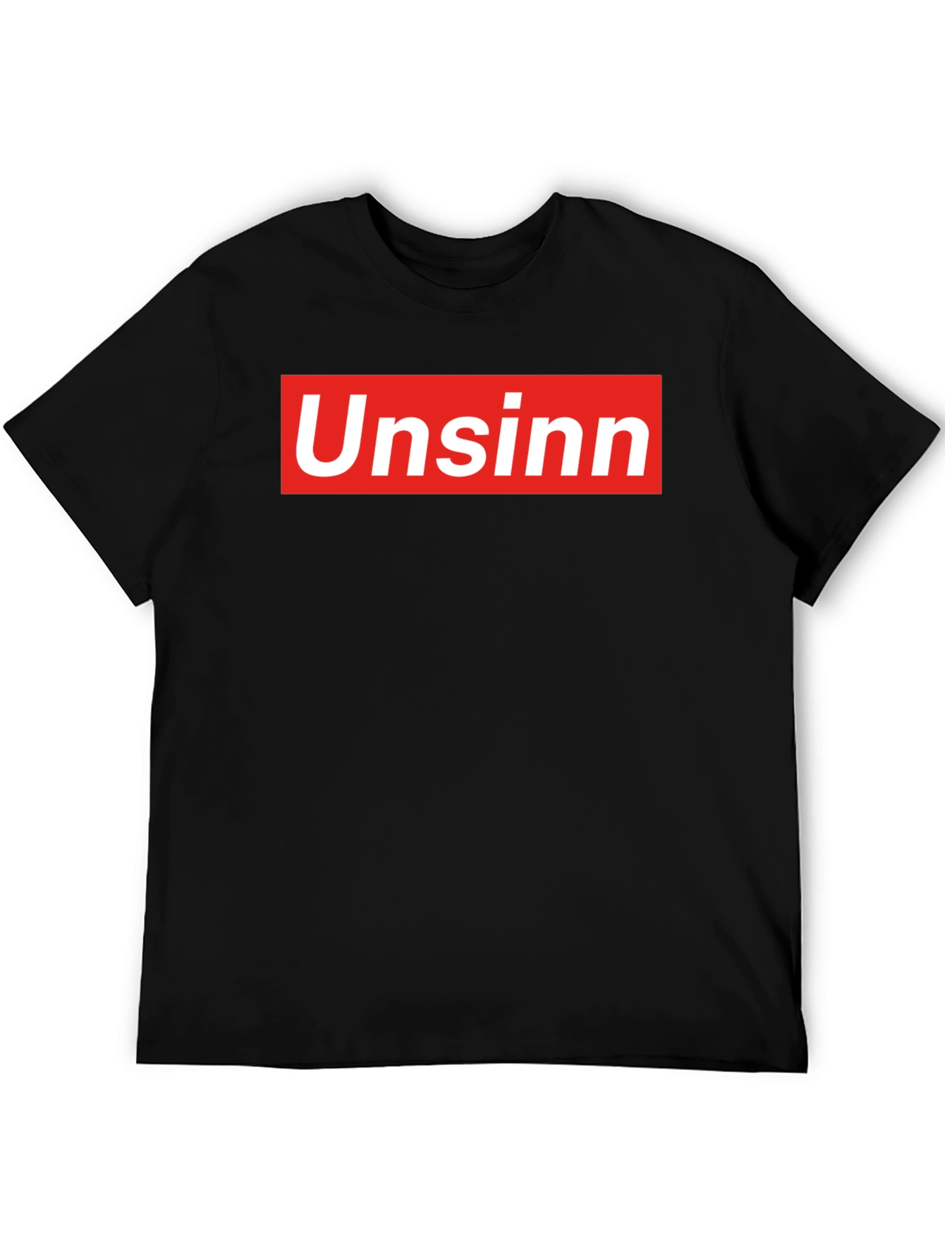 UnSinn Parody Graphic T-Shirt - Black Cotton Tee