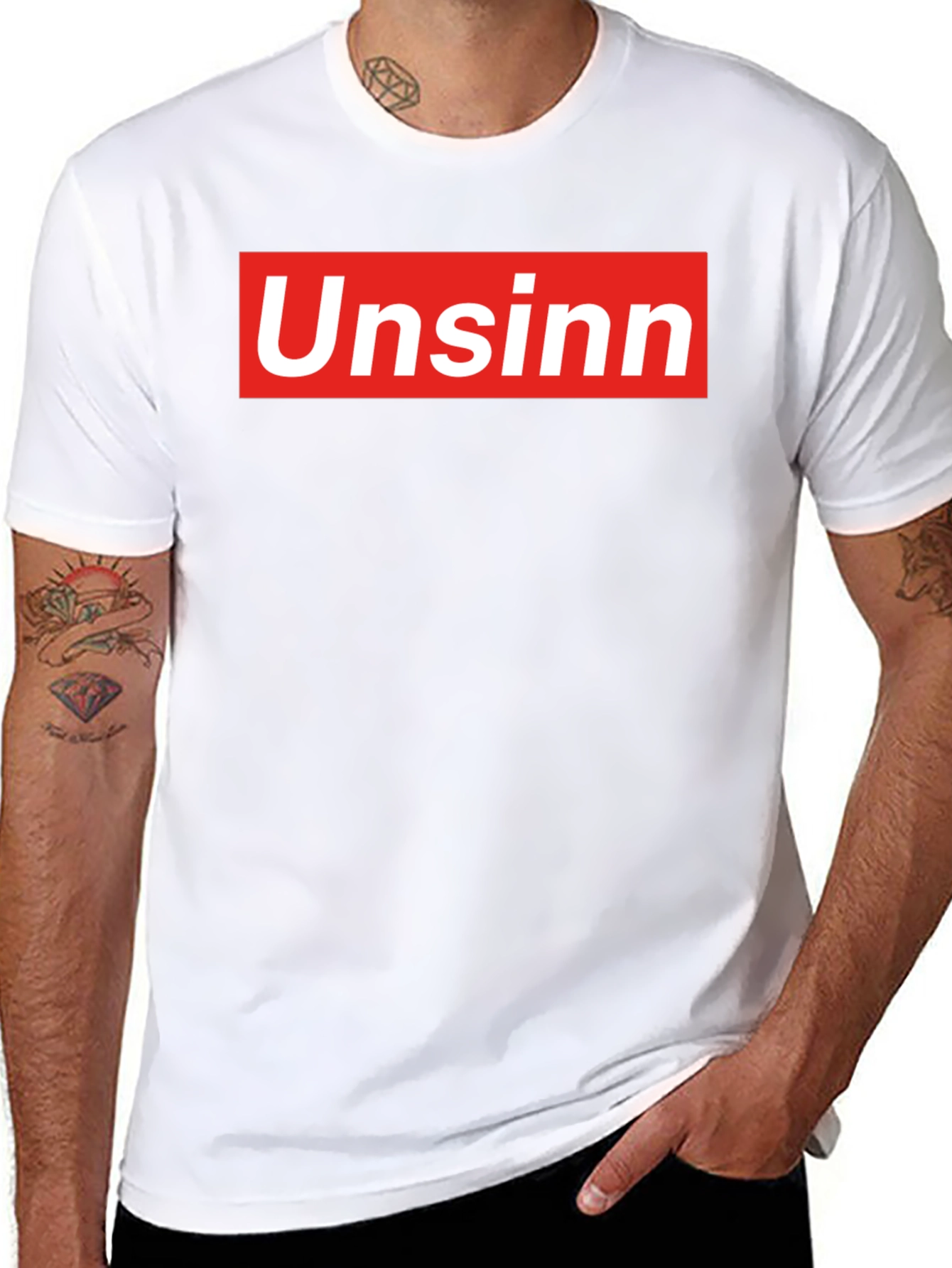 UnSinn Parody Graphic T-Shirt - Black Cotton Tee