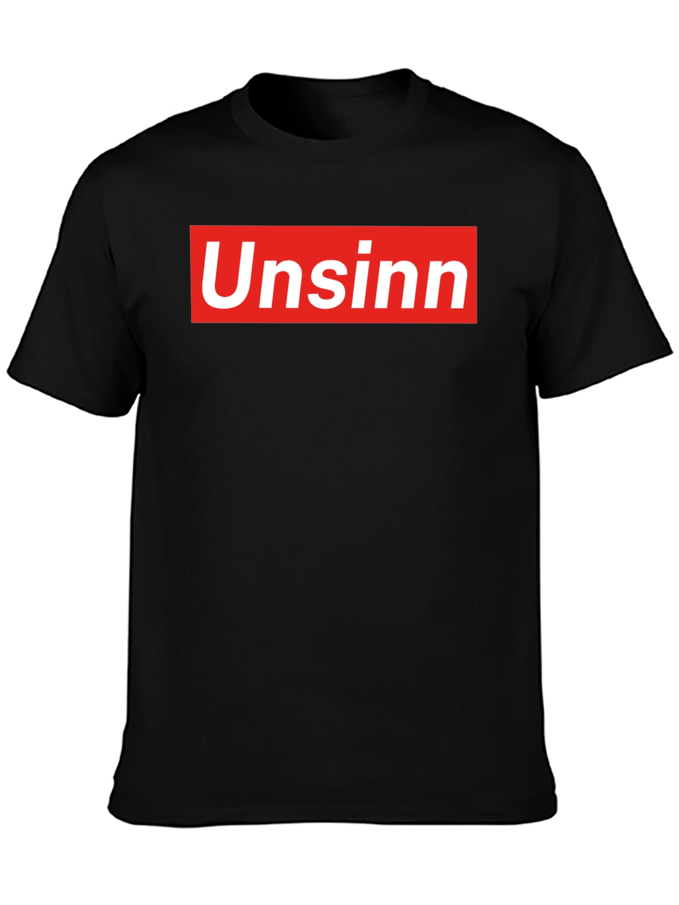 UnSinn Parody Graphic T-Shirt - Black Cotton Tee
